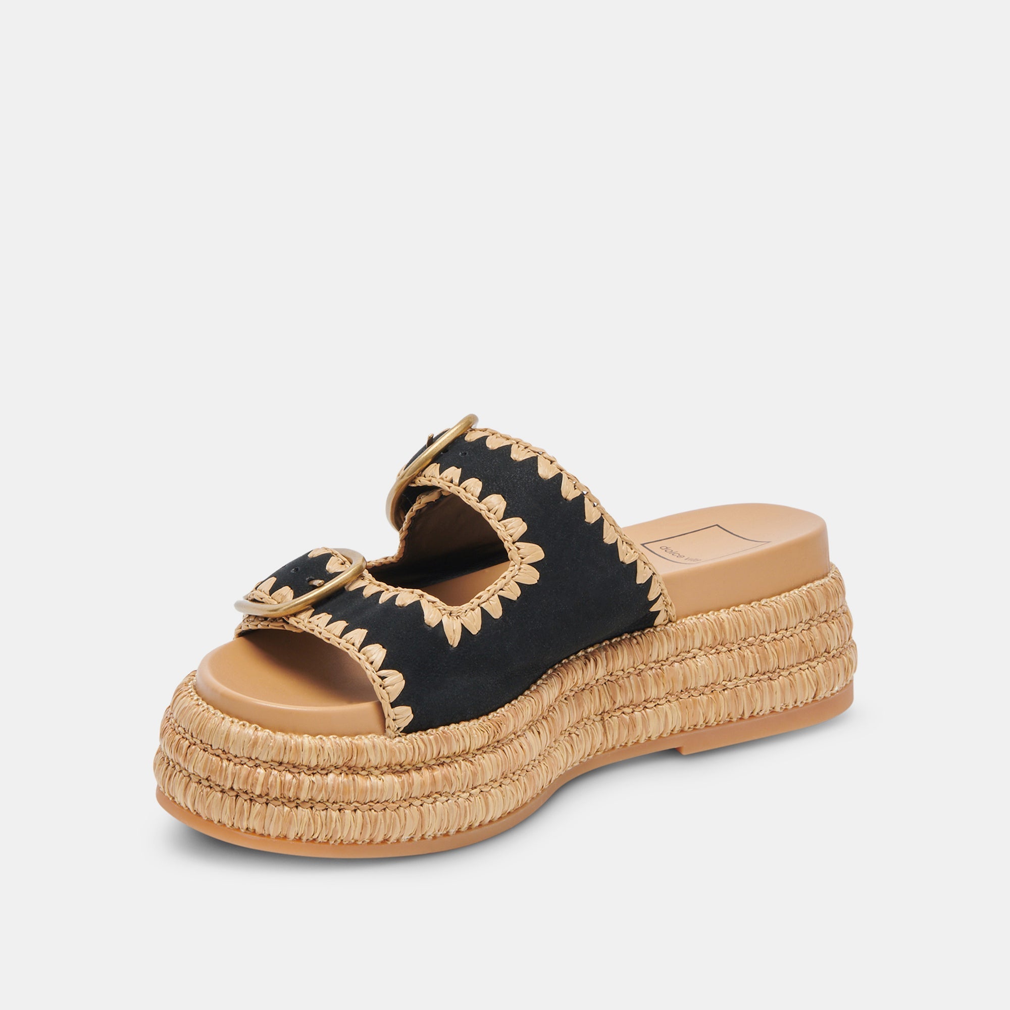 WANIKA Women's Onyx Nubuck Sandals - Comfortable Leather Slide Sandals for Women - Perfect for Beach, Vacation & Casual Wear