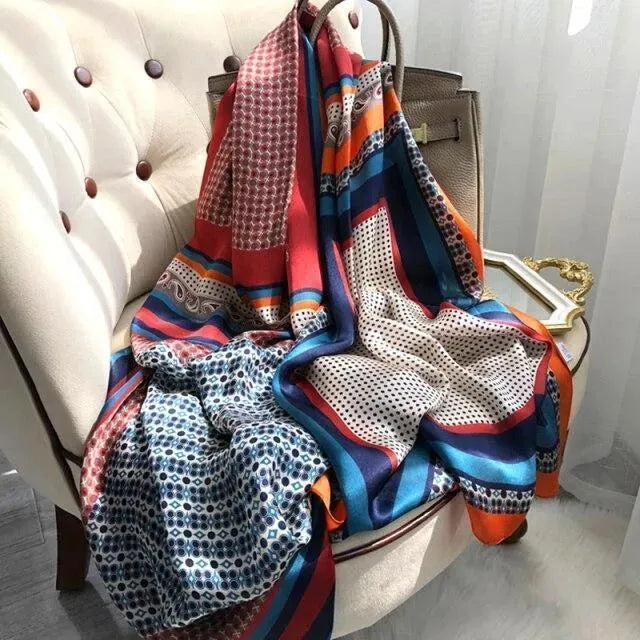Luxury Silk Scarves for Women - Elegant Fashion Accessories for Office, Party & Special Occasions