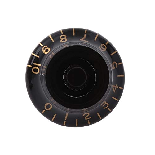 Premium Bell Shape Guitar Tone & Volume Control Knob - 1pc Black/Gold Replacement for LP Guitars | Perfect for Electric Guitar Upgrades & DIY Repairs