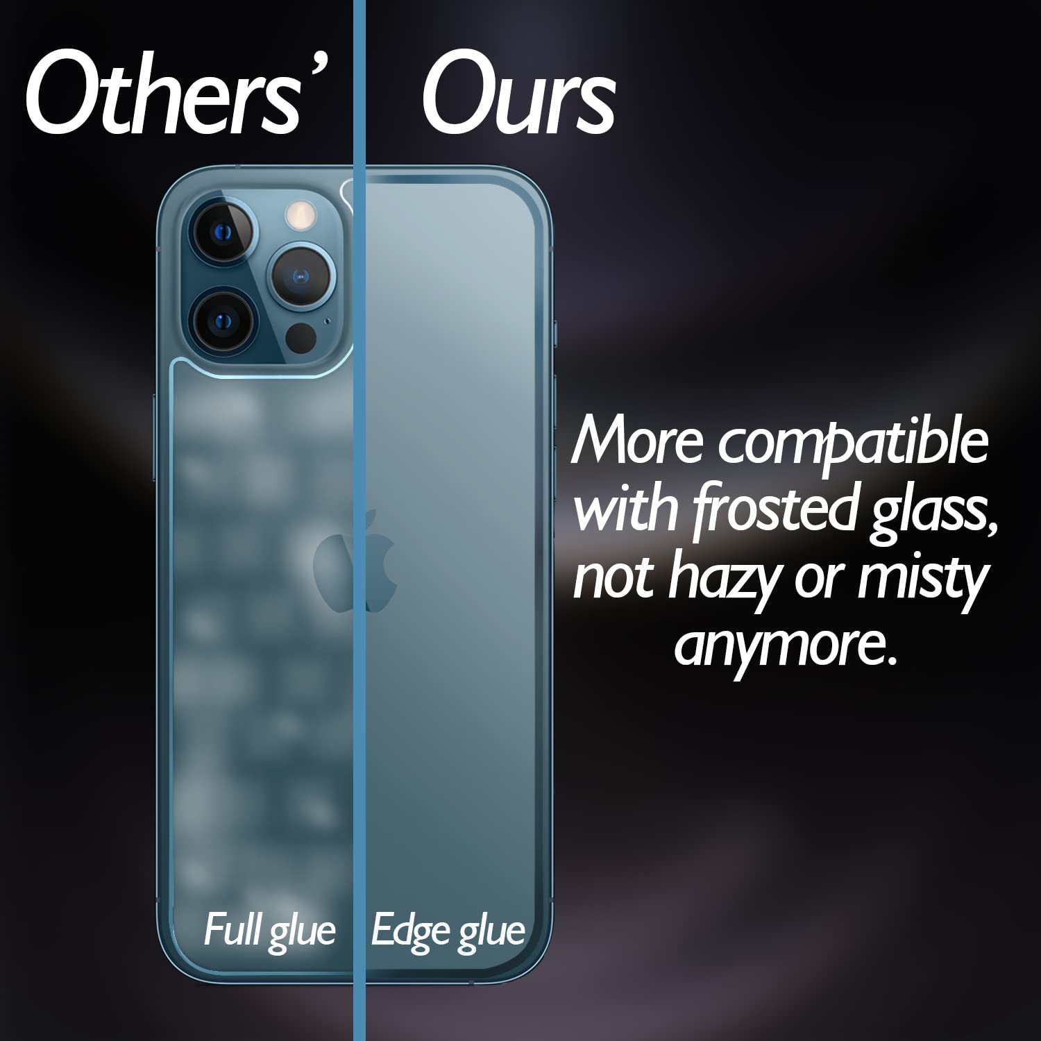 Premium Tempered Glass Back Screen Protector for iPhone 12 Pro (6.1 Inch) - 2 Pack, HD Clarity, Anti-Fingerprint & Scratch Resistant, Haptic Touch Compatible - Perfect for Daily Protection & Wireless Charging