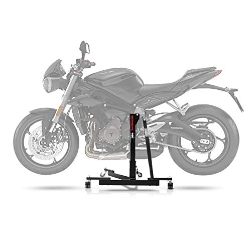 Triumph Street Triple S 17-22 Black Center Paddock Stand CS Power Evo - Motorcycle Lift Stand for Easy Maintenance & Tire Changes - Perfect for Garage, Track & DIY Repairs
