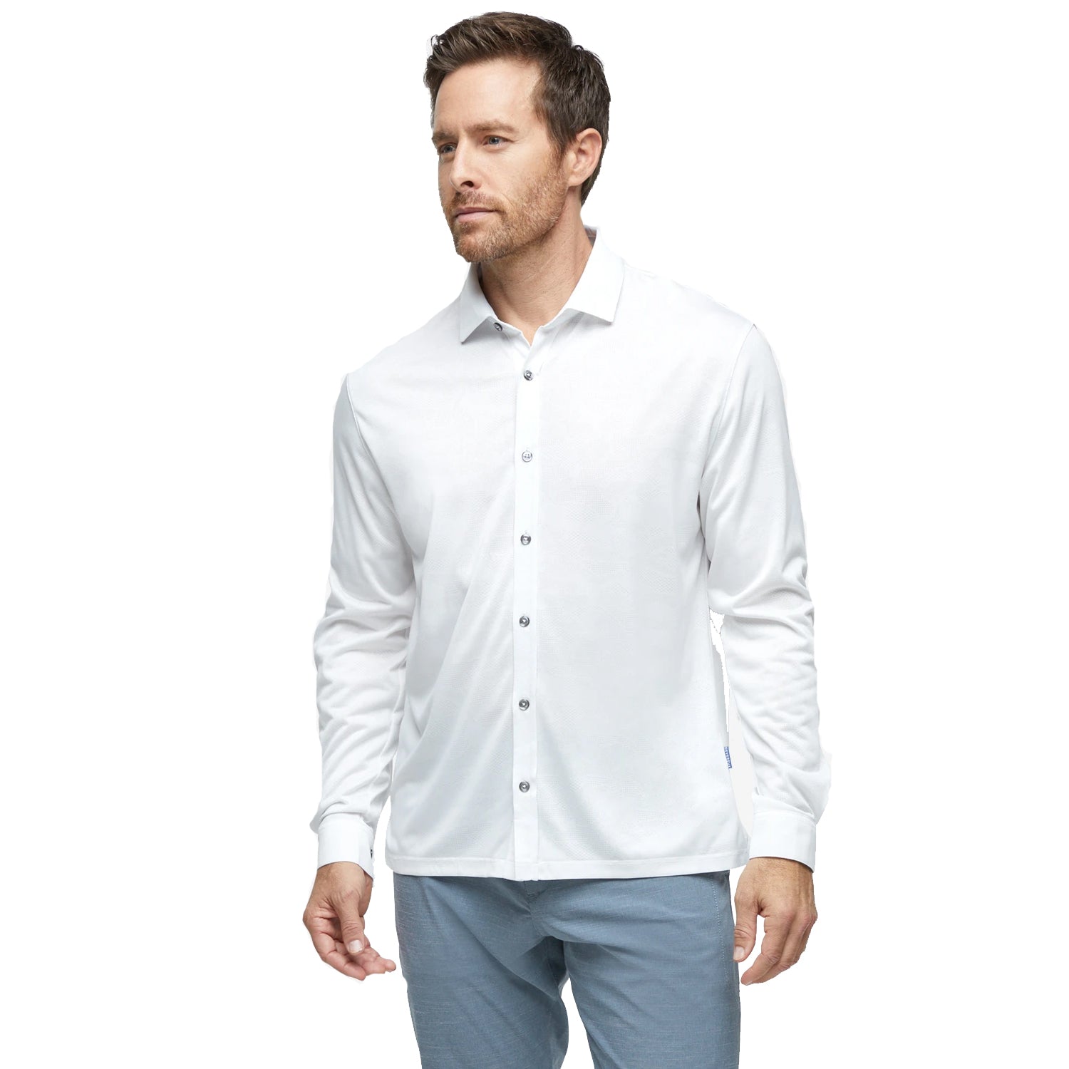 Devereux Proper Threads Monaco Men's Long Sleeve Golf Shirt - Moisture Wicking Performance Polo for Golf & Casual Wear