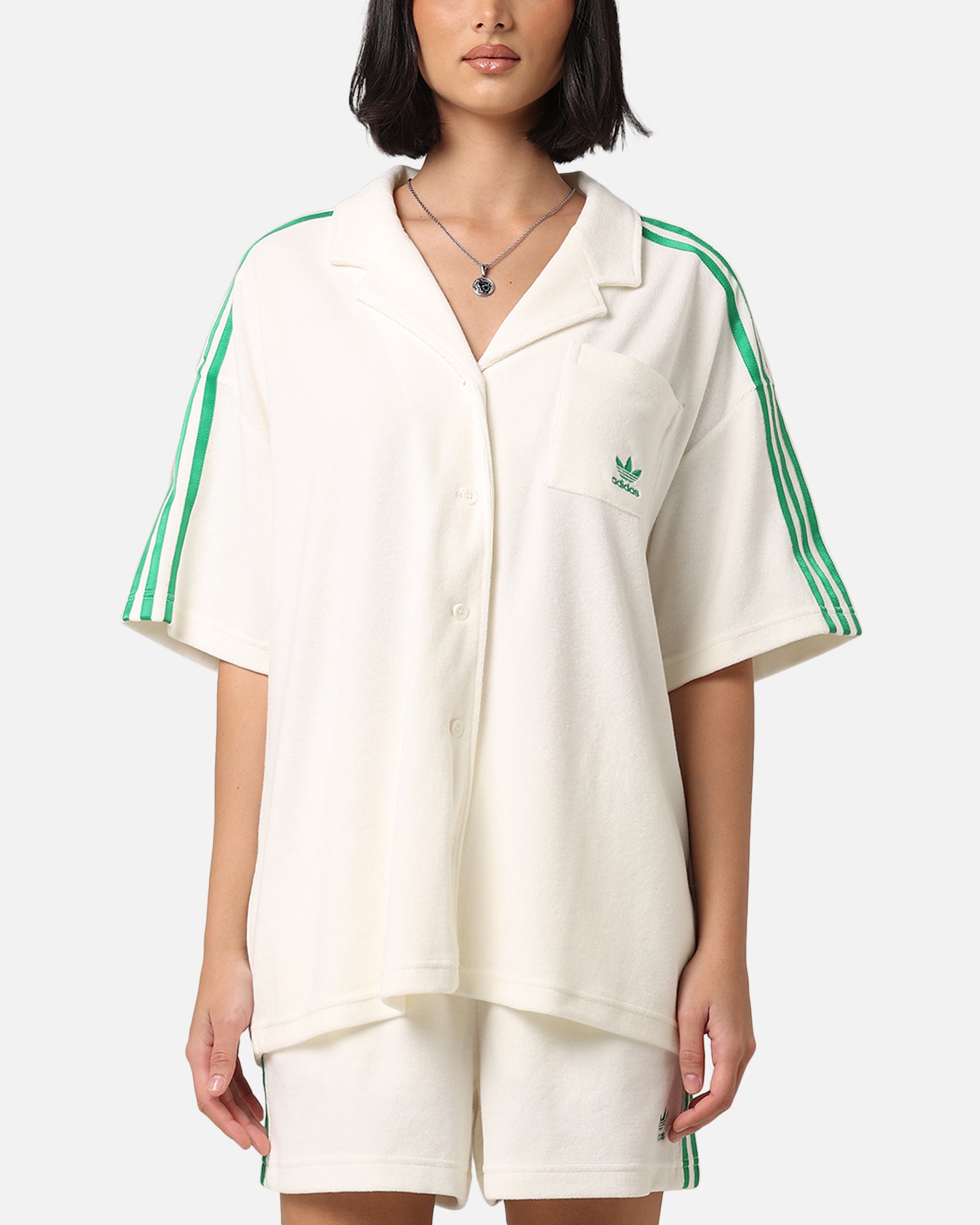 Adidas Women's Resort Shirt - Breathable Quick-Dry Casual Top for Summer Beach Vacation & Outdoor Activities (Off White)