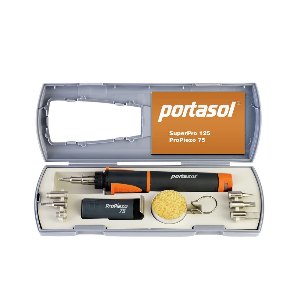 Portasol PP-1K Butane Soldering Iron Kit - Professional Portable Welding Tool for Electronics Repair, DIY Projects & Home Improvement - Perfect for On-the-Go Repairs and Outdoor Use