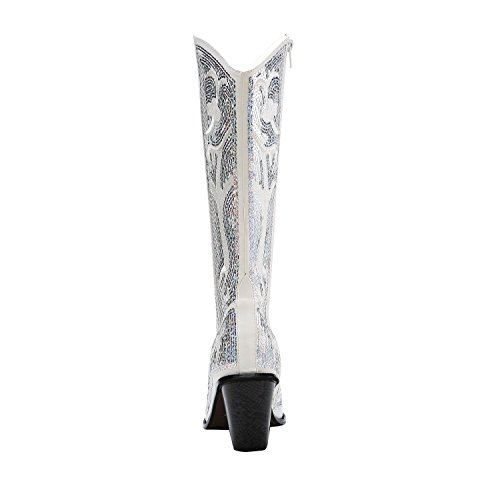 Helens Heart Bling Boots - Rhinestone Embellished Women's Fashion Boots for Parties, Weddings & Night Out