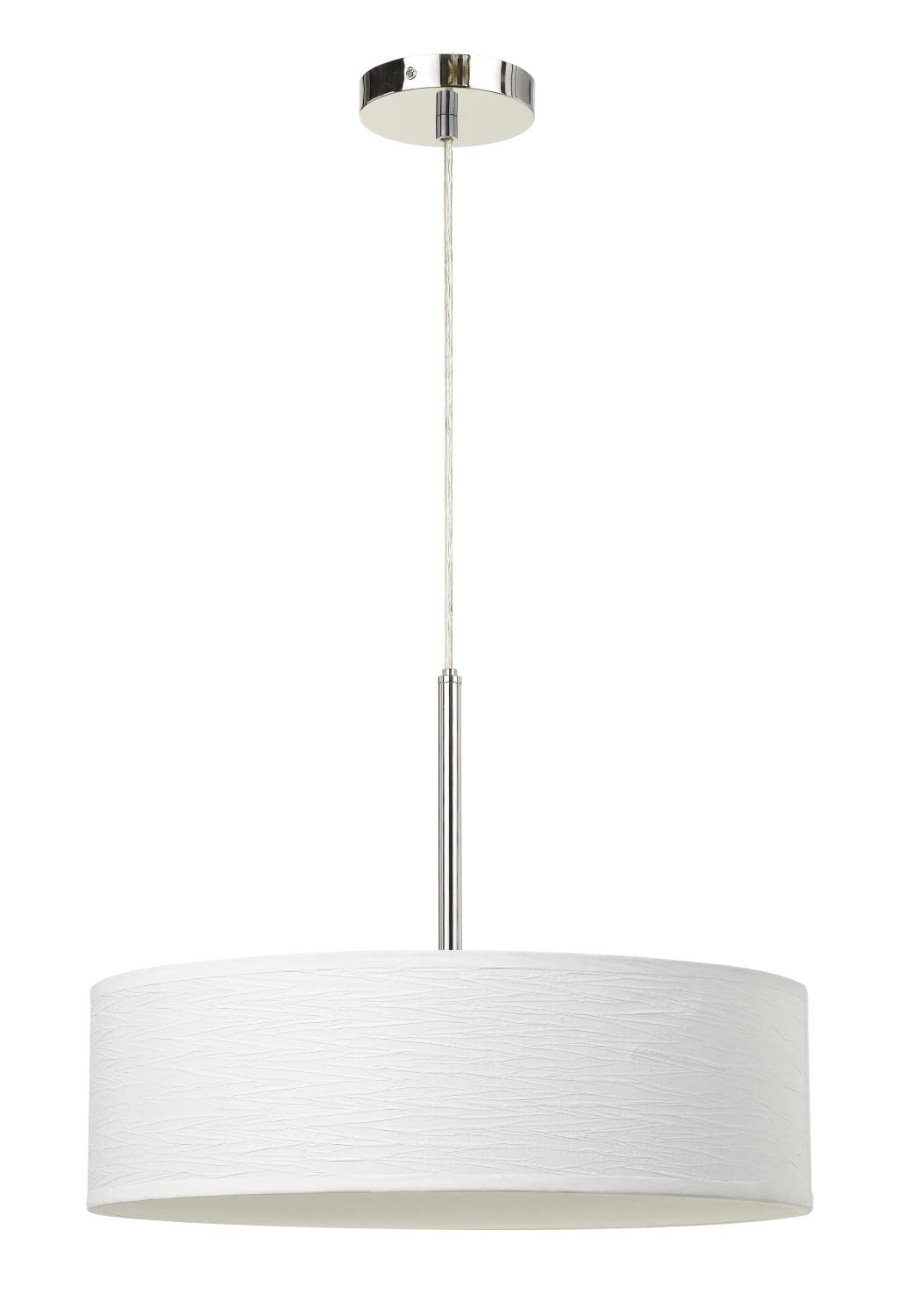 18W Dimmable LED Pendant Light with Diffuser & Hardback Fabric Shade - Modern Ceiling Lighting for Kitchen, Dining Room, Bedroom
