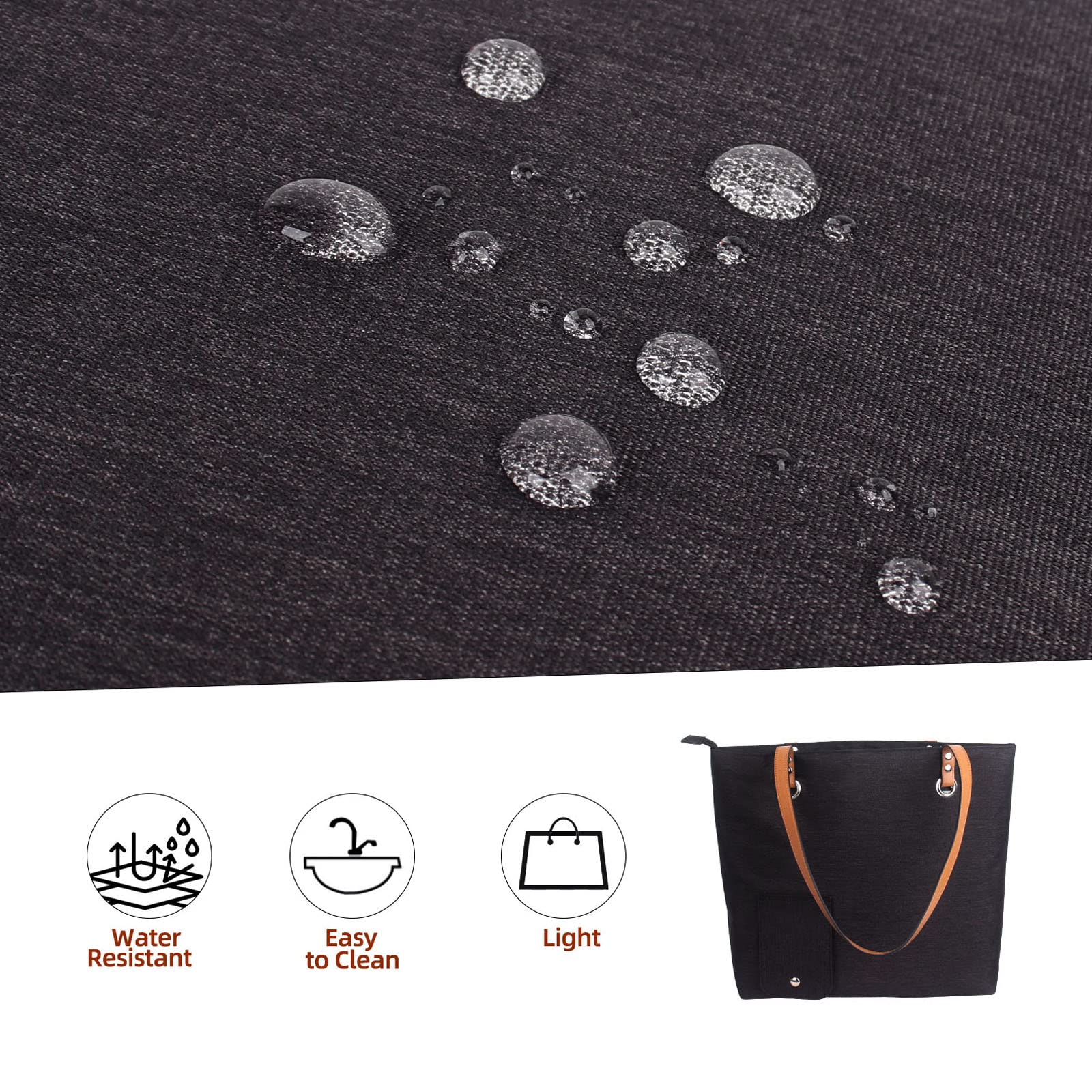 Wine Purse with Hidden Spout - Leakproof Tote Bag for Women, 3 Reusable Bladder Bags Included (Black) | Perfect for Concerts, Picnics & Outdoor Events