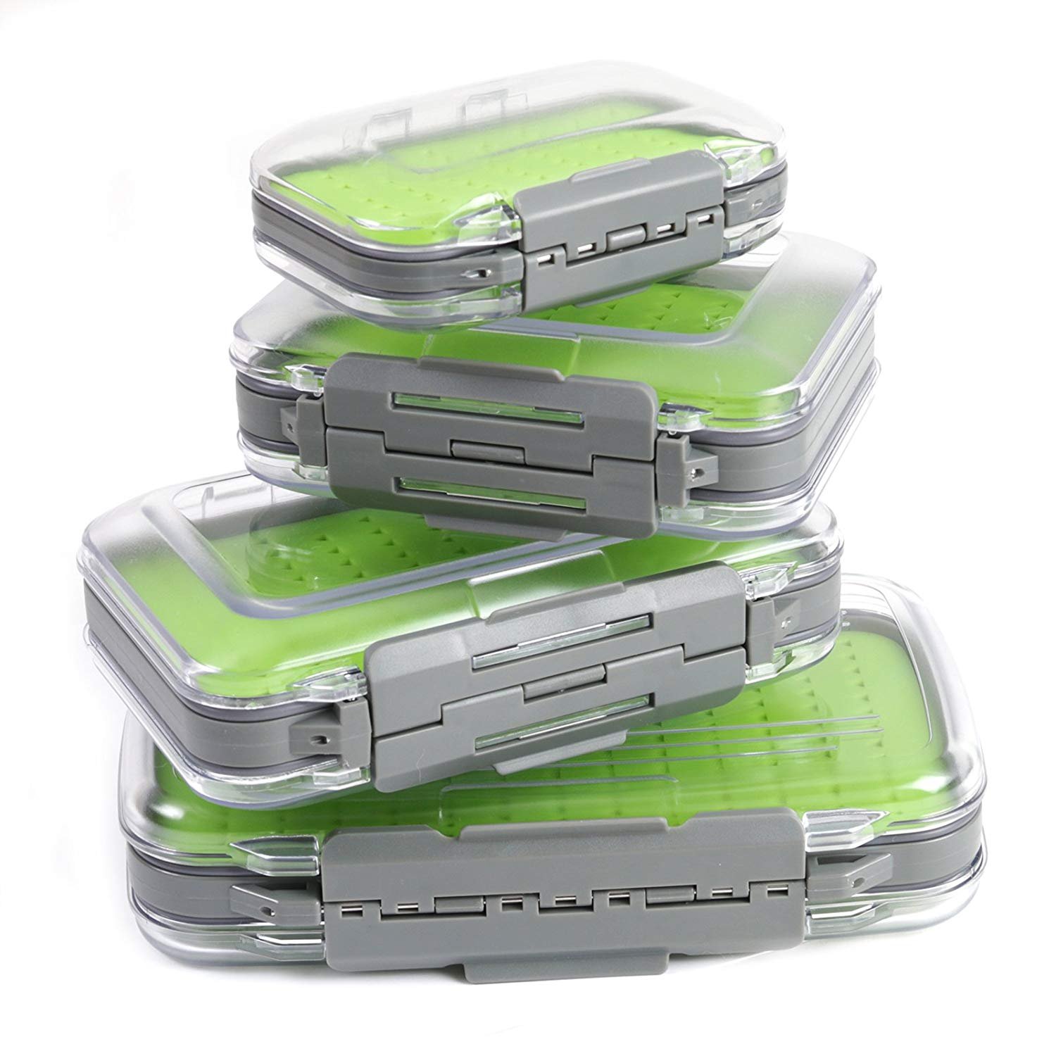 Maxcatch Two-Sided Waterproof Fly Box with Easy Grip Foam - Durable Jig Storage for Fly Fishing - Multiple Sizes (Small/Medium/Large) - Perfect for Trout, Bass, and Saltwater Fly Fishing Trips