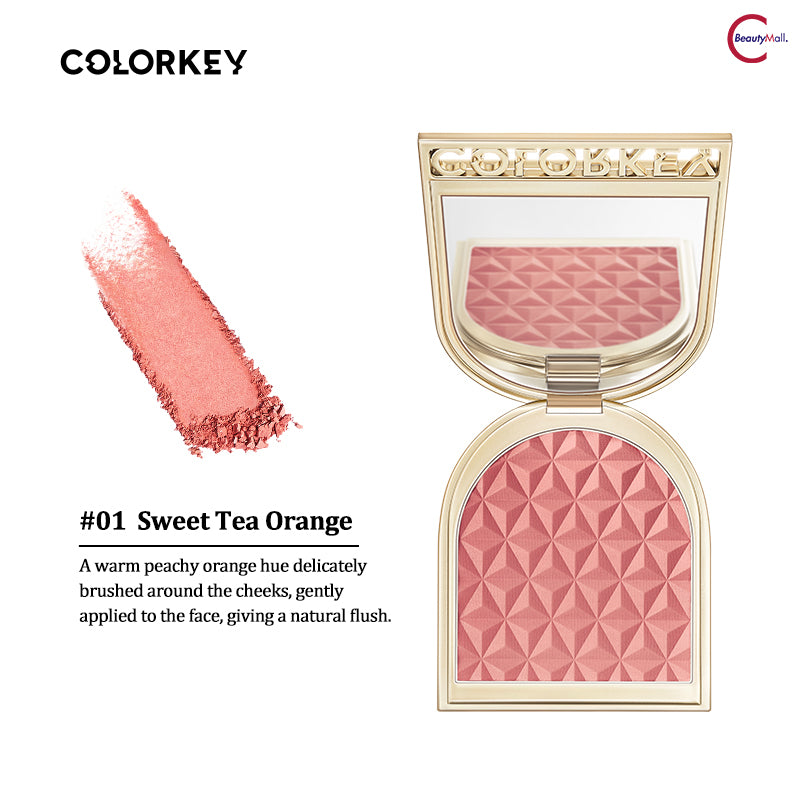 Colorkey White Tea Platinum Soft Matte Blush - Long-Lasting Matte Powder Blush for Cheeks, Natural Flush Makeup, Vegan & Cruelty-Free - Perfect for Everyday Wear, Date Night & Professional Makeup Looks