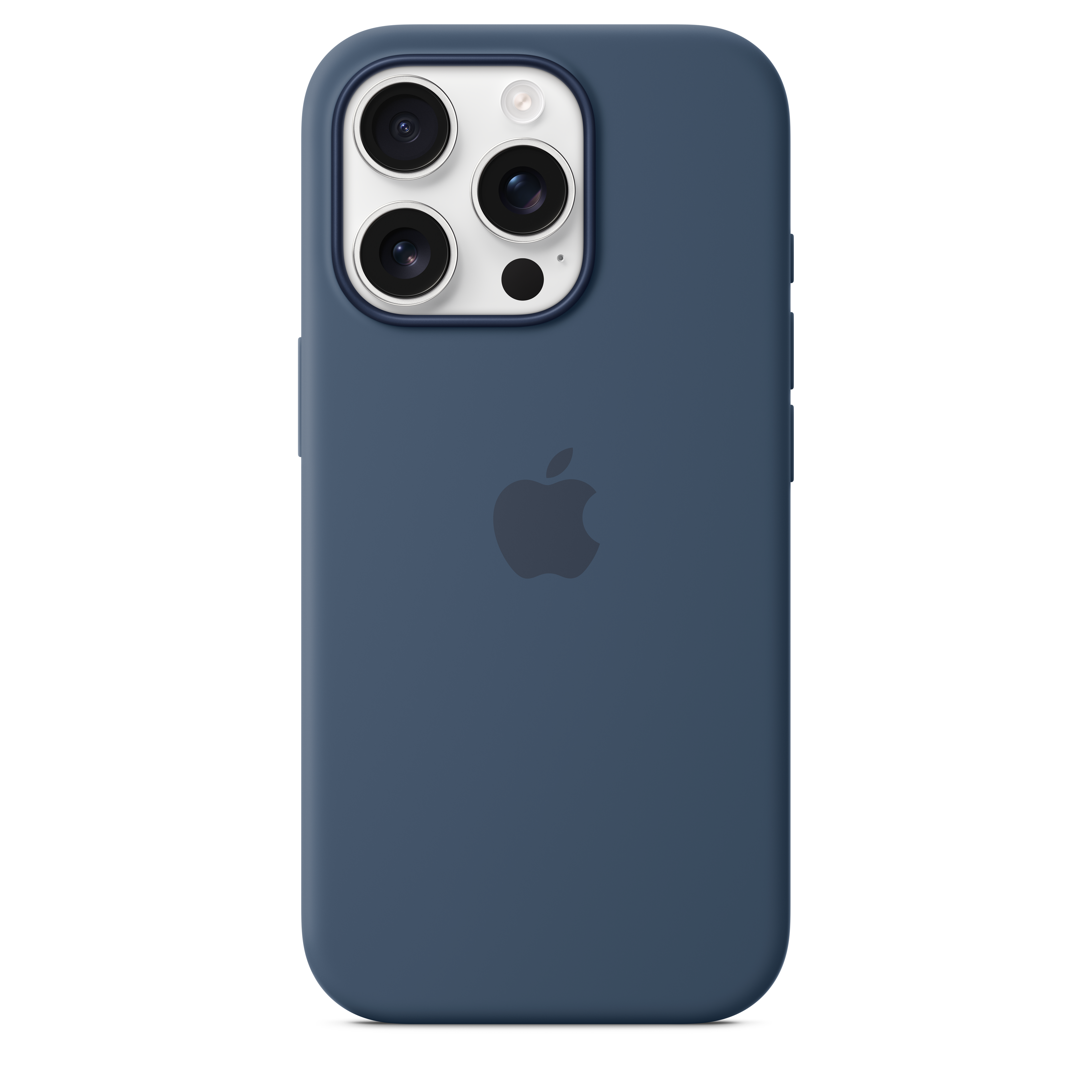 MagSafe Silicone Case for iPhone 16 Pro - Denim Blue | Slim Protective Cover with Magnetic Alignment | Perfect for Everyday Use, Work & Travel