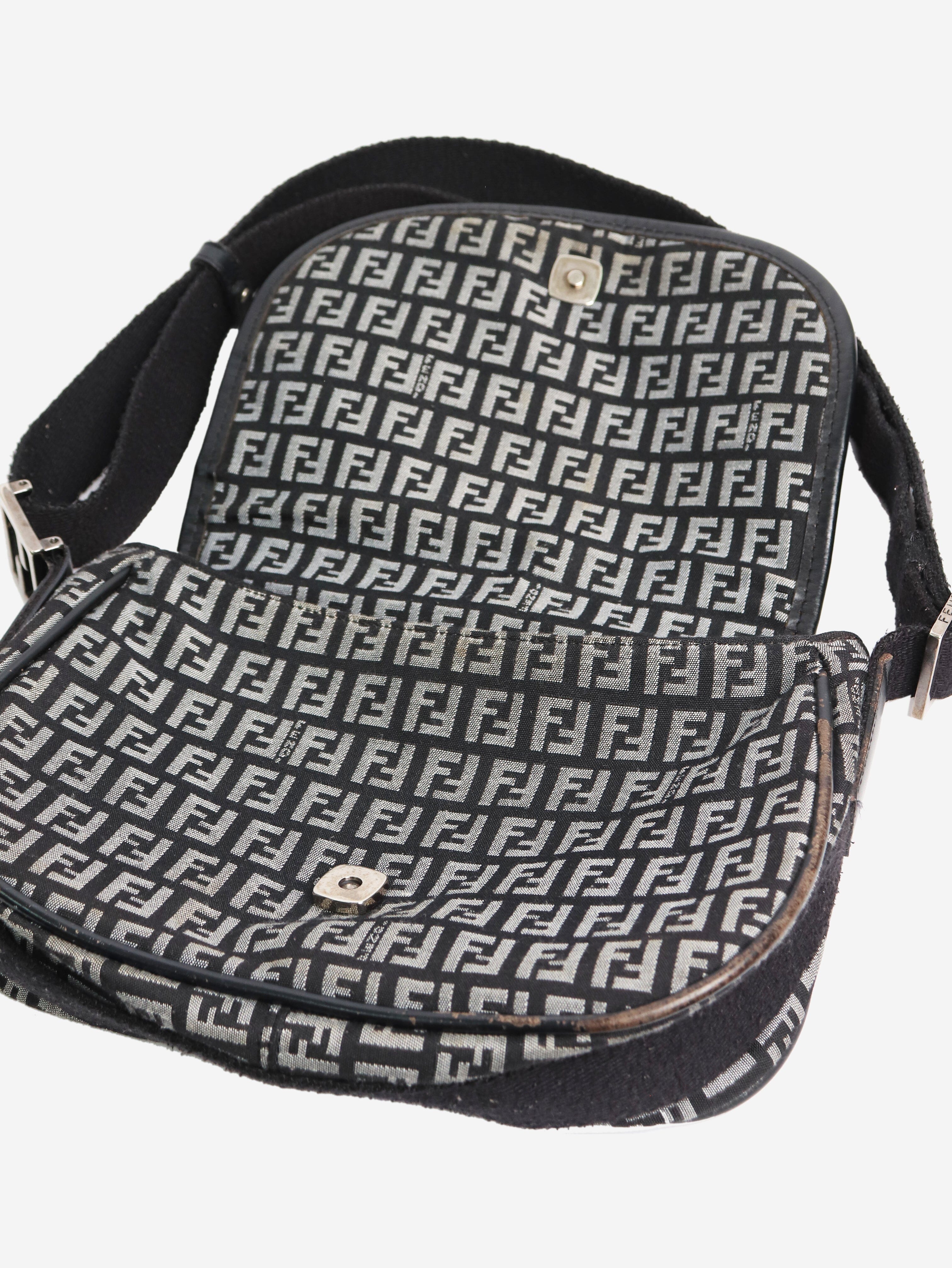 Stylish Black & Grey Zucchino Canvas Shoulder Bag for Women - Trendy Casual Crossbody Purse for Everyday Use, Travel & Shopping