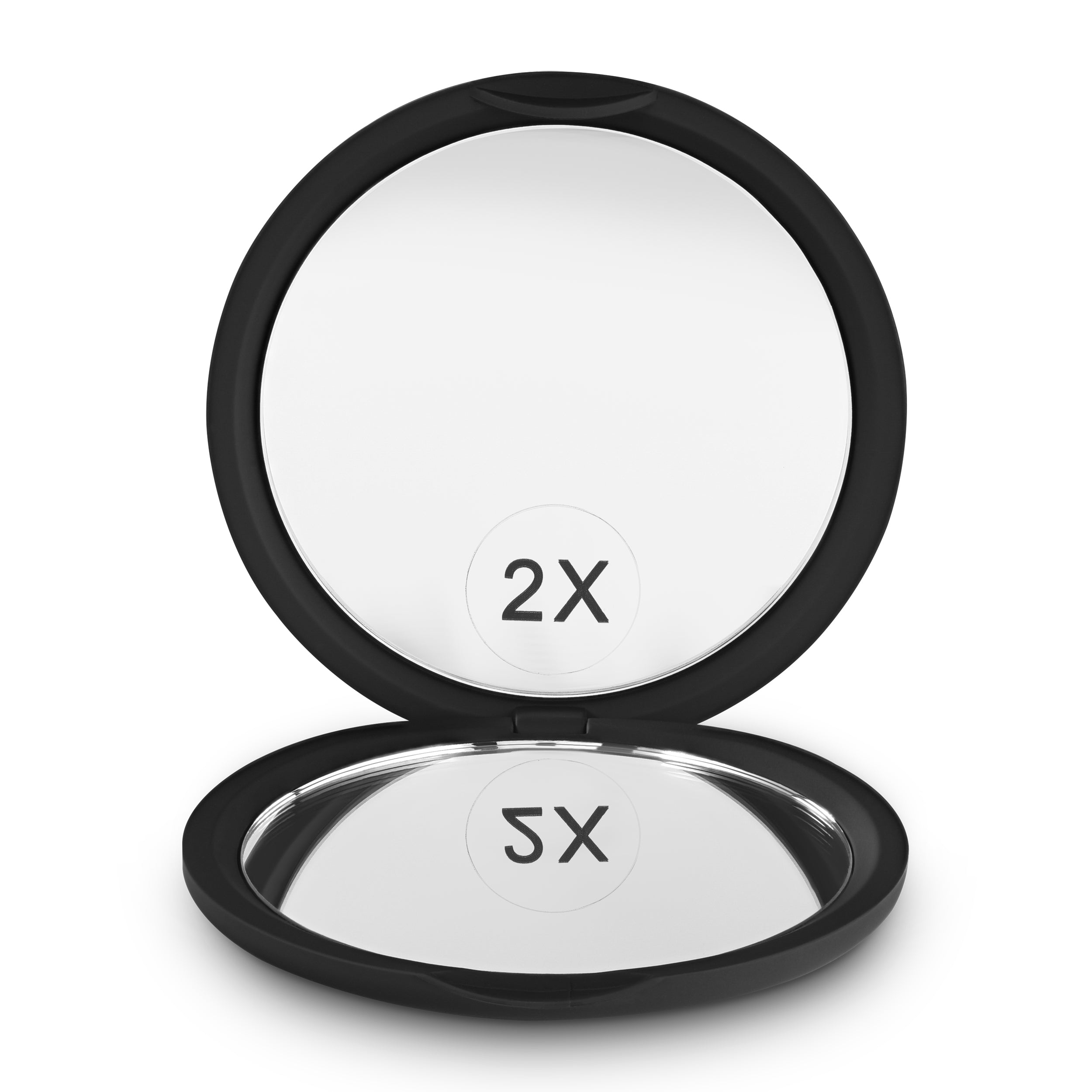 Portable Black Pocket Mirror - Compact & Stylish for Makeup, Travel, and Everyday Use
