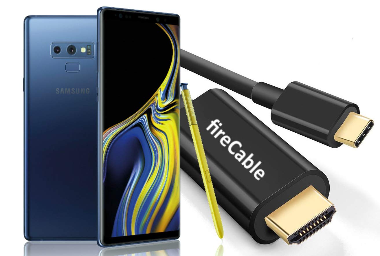 fireCable Galaxy Note 9 XL USB-C to HDMI Cable - Connect Note 9 to TV/Monitor for Full DeX Desktop Experience | Perfect for Presentations, Gaming & Productivity