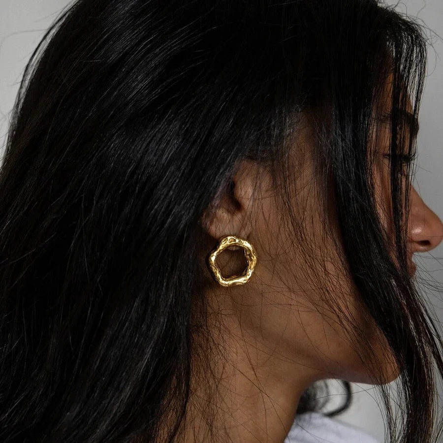 Stylish Gold Bold Earrings for Women - Elegant Statement Jewelry for Parties, Weddings & Everyday Wear