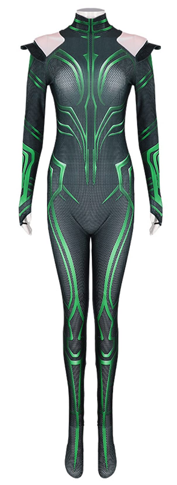 Women's Hela Cosplay Costume - Adult Full Body Jumpsuit with Detachable Cloak for Marvel Movie & Halloween Cosplay - Perfect for Comic Con, Costume Parties & Themed Events