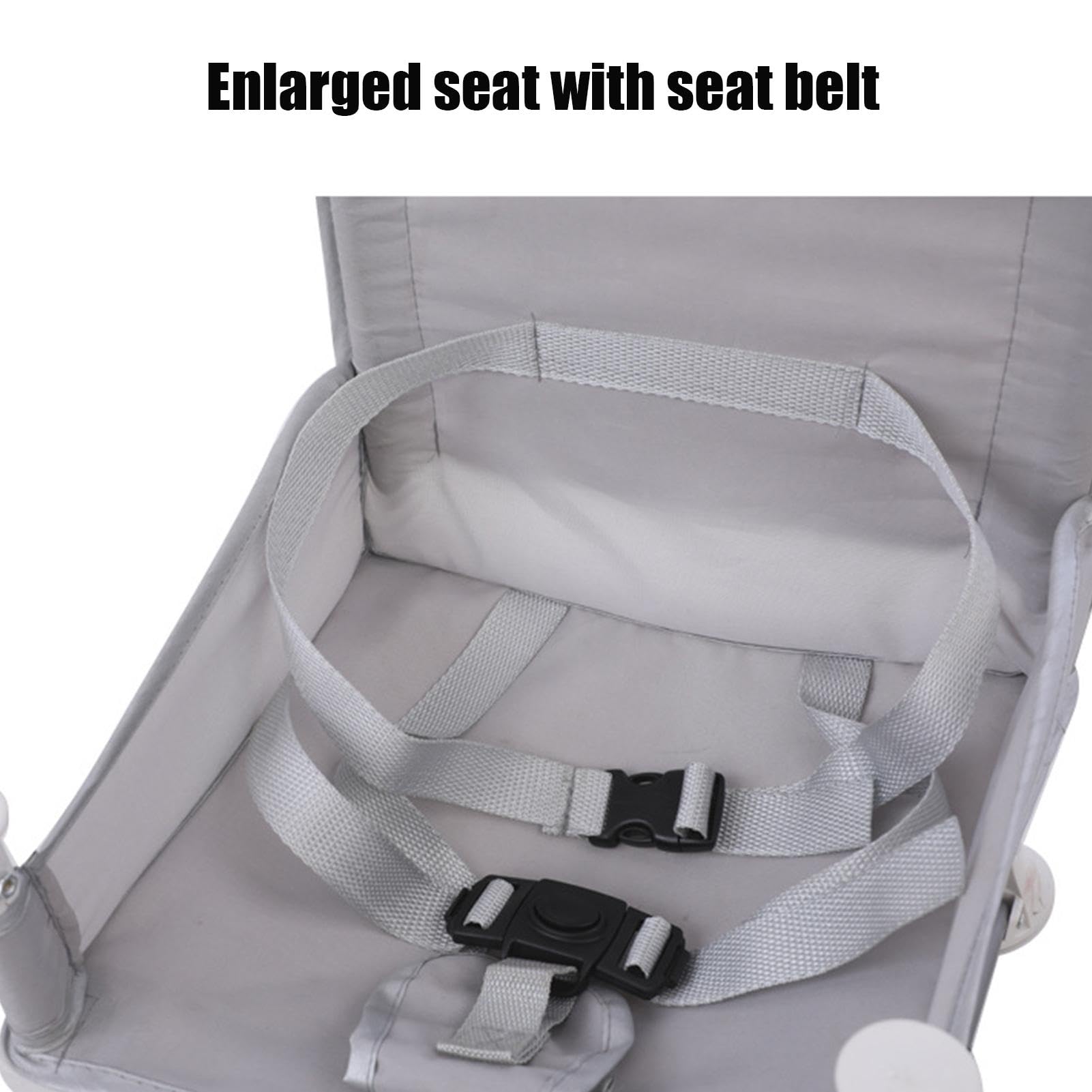 Portable Baby Travel Booster Seat with Tray & Sunshade - Foldable Dining Chair for Camping, Beach, Picnic & Outdoor Activities | Baby Sun Canopy Seat for Toddlers | High Chair for Home & Restaurant Use