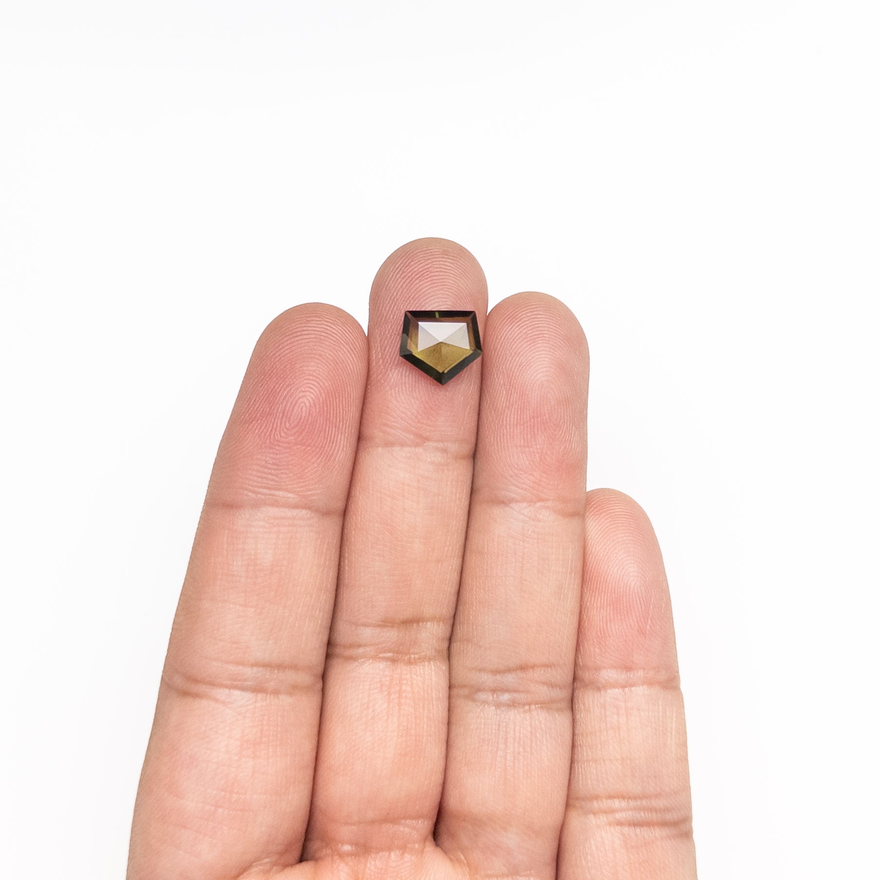 1.92ct Natural Pentagon Rose Cut Sapphire - 10.16x9.10x2.13mm Loose Gemstone for Jewelry Making, Engagement Rings & Unique Gifts