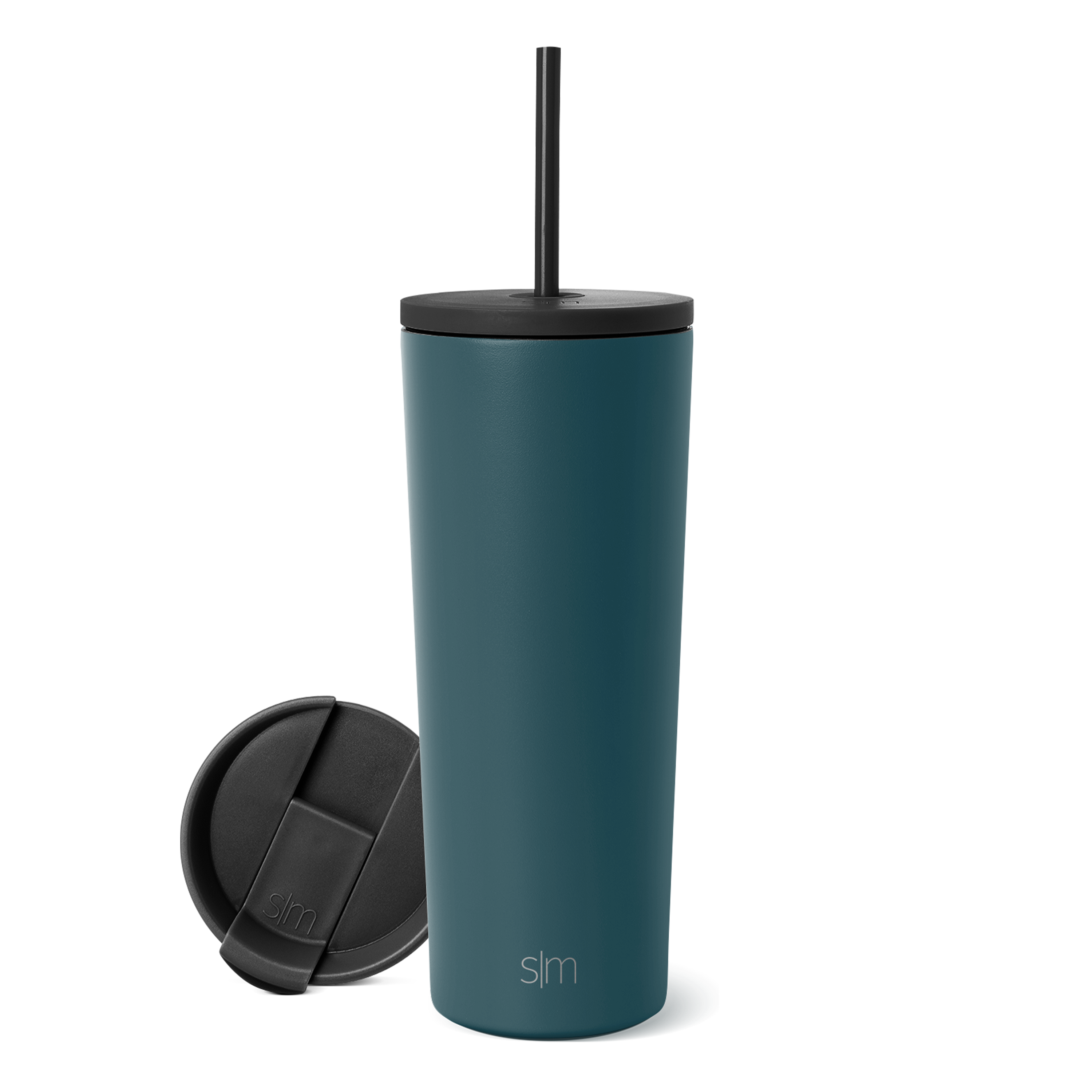 Premium 12oz Classic Stainless Steel Tumbler with Lid & Straw - Insulated Travel Mug for Hot & Cold Drinks - Perfect for Coffee, Tea, Water on the Go, Office, Gym, Camping & Outdoor Activities