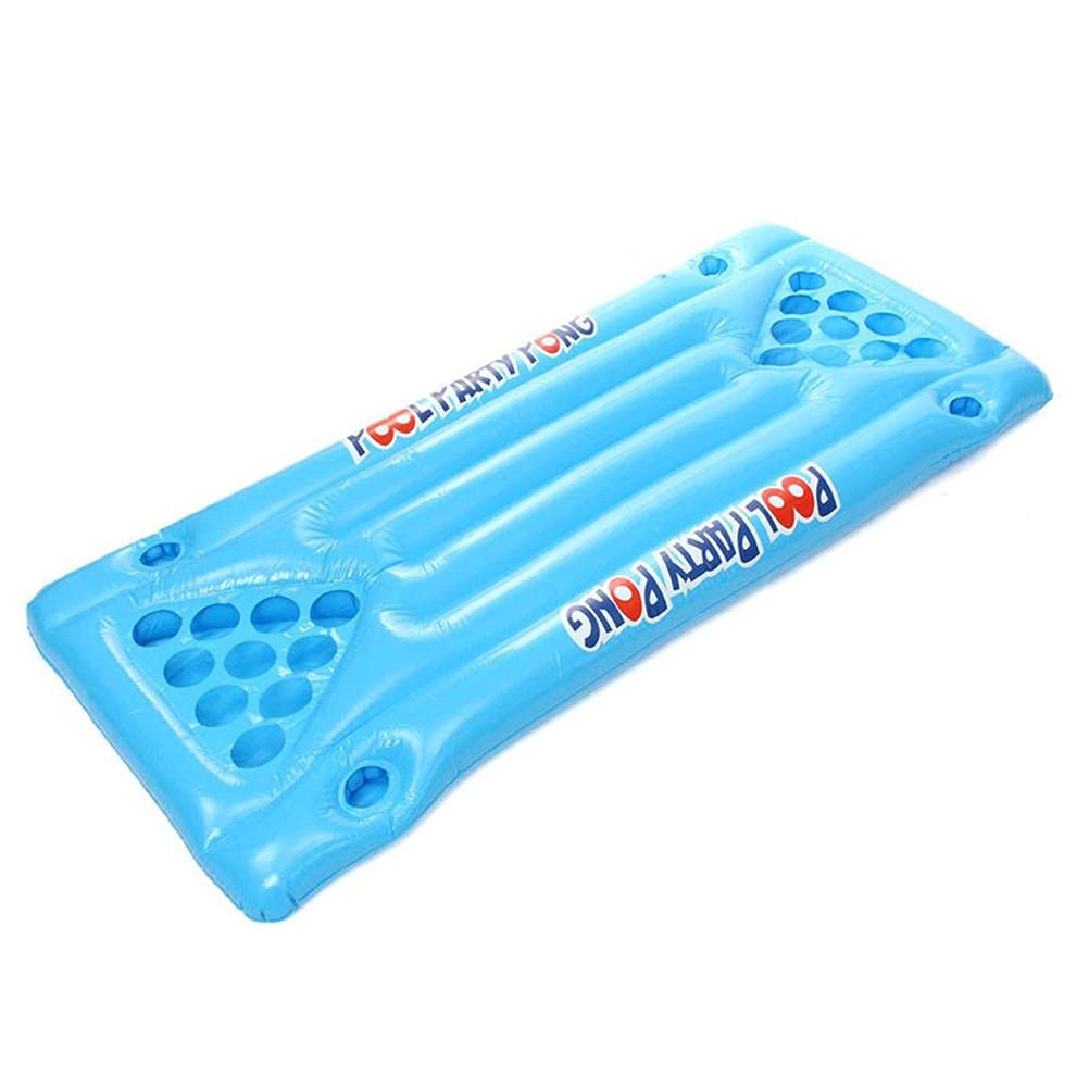 **Inflatable Beer Pong Table - Floating Pool Lounge Party Barge for Adults - Multifunctional Air Pong Mattress - Outdoor Swimming Pool Party Games & Water Fun**    *(Perfect for Backyard BBQs, Beach Parties, Summer Gatherings & Poolside Relaxation!)*