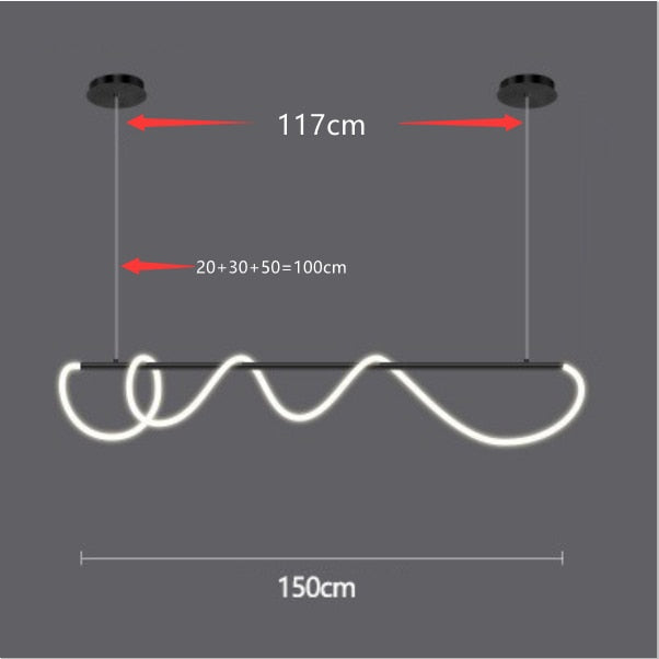 black 150 cm