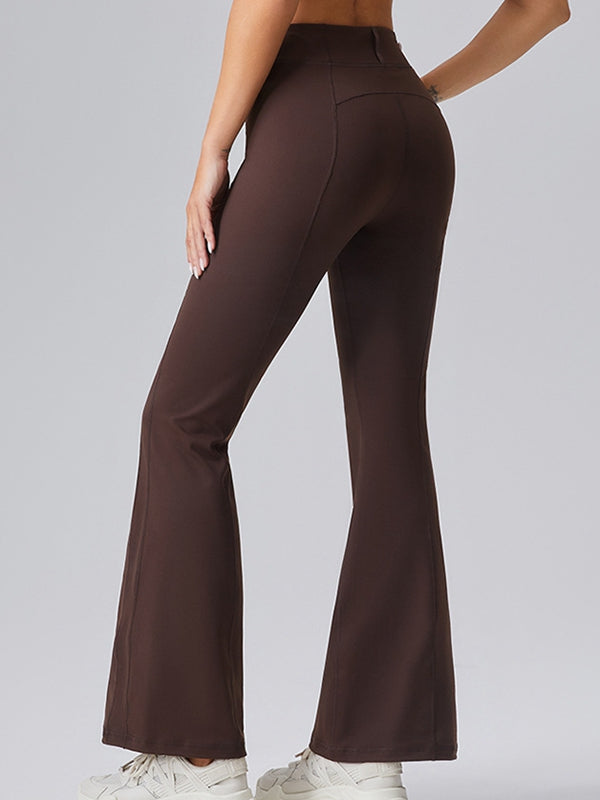 ZASUWA Women's Sexy High Waist Denim Zipper Flare Leggings - Stretchy Comfort Pants for Casual Wear, Night Out & Street Fashion