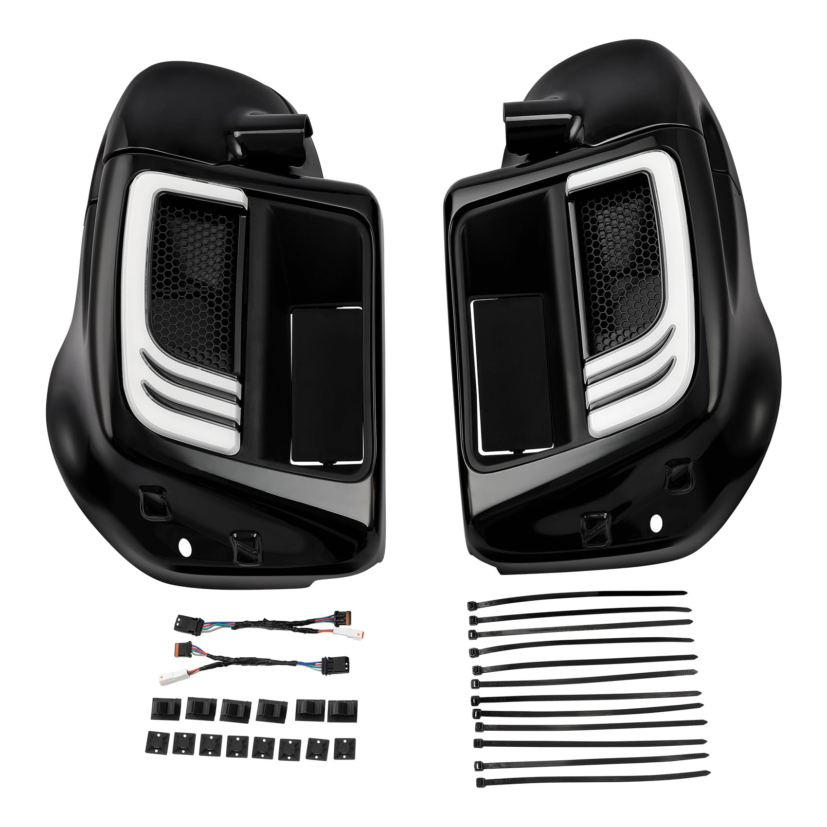 Green-L Lower Vented Leg Fairings with 6.5