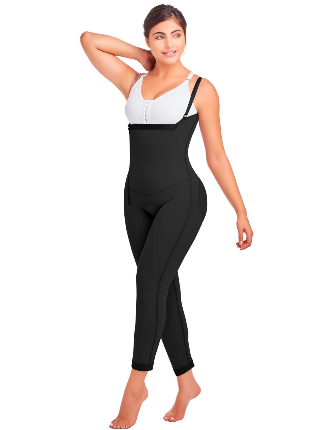 DPanda 022 Post-Surgery Liposuction Compression Garment - Full Body Shaper Girdle for Tummy Control & Recovery - Cocoa-Optic Color - Size 3XL - Ideal for Post-Op Care, Body Contouring & Weight Loss Support