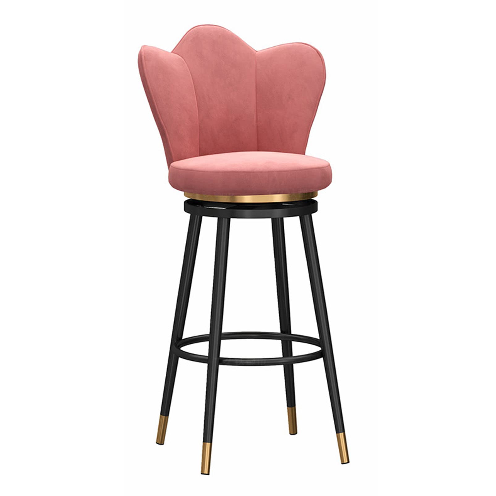 Velvet Bar Stools with Back - Swivel Counter Height Barstools for Kitchen Island, Dining Room & Home Decor - 350 lbs Weight Capacity - Perfect for Breakfast Nook, Home Bar & Modern Kitchen Seating