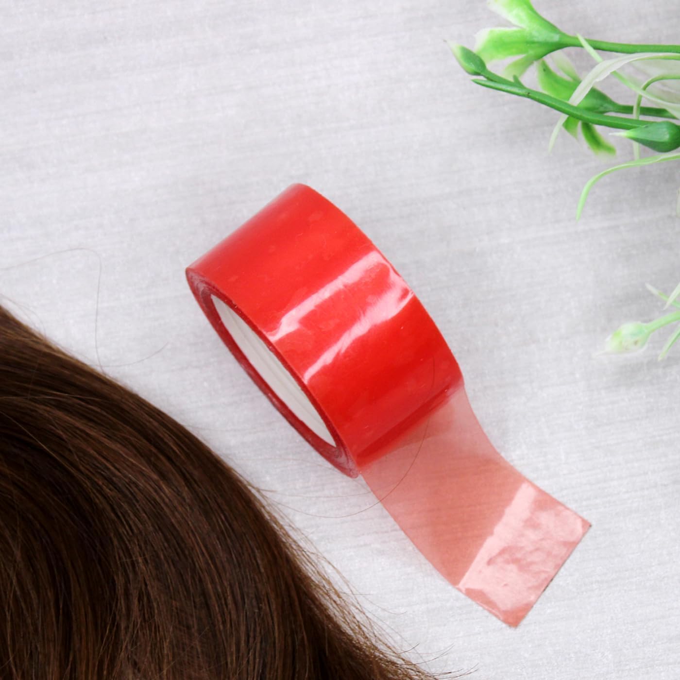 Double Sided Transparent Hair Tape for Wigs - Strong Hold Wig Attachment Tape for Men & Women (Pack of 1) - Perfect for Secure Wig Application, Costume Parties & Daily Wear