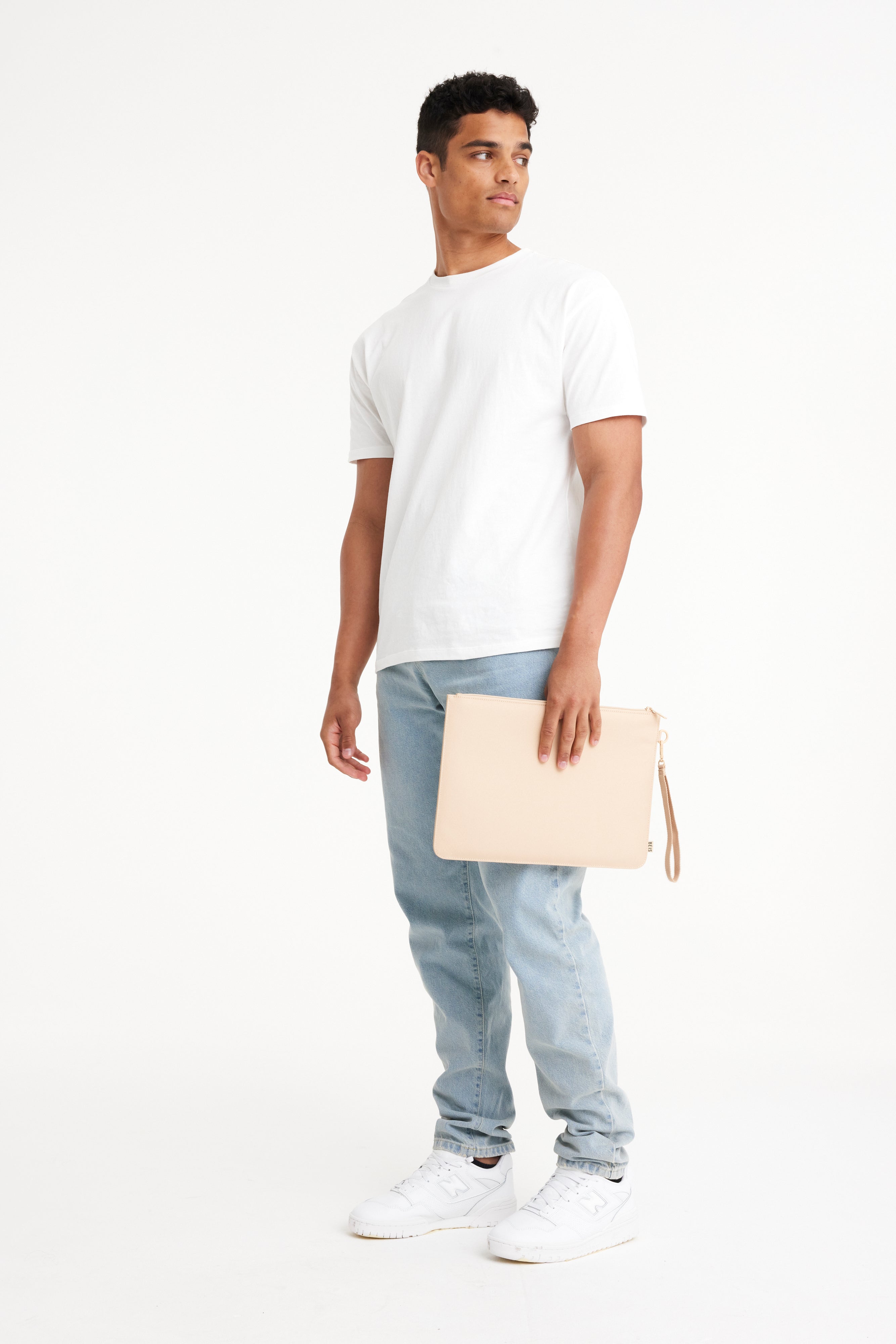Beige Laptop Sleeve for 13-15 Inch MacBook & Laptop - Lightweight & Protective Neoprene Case - Perfect for Travel, Work & School | The BÉISics Collection