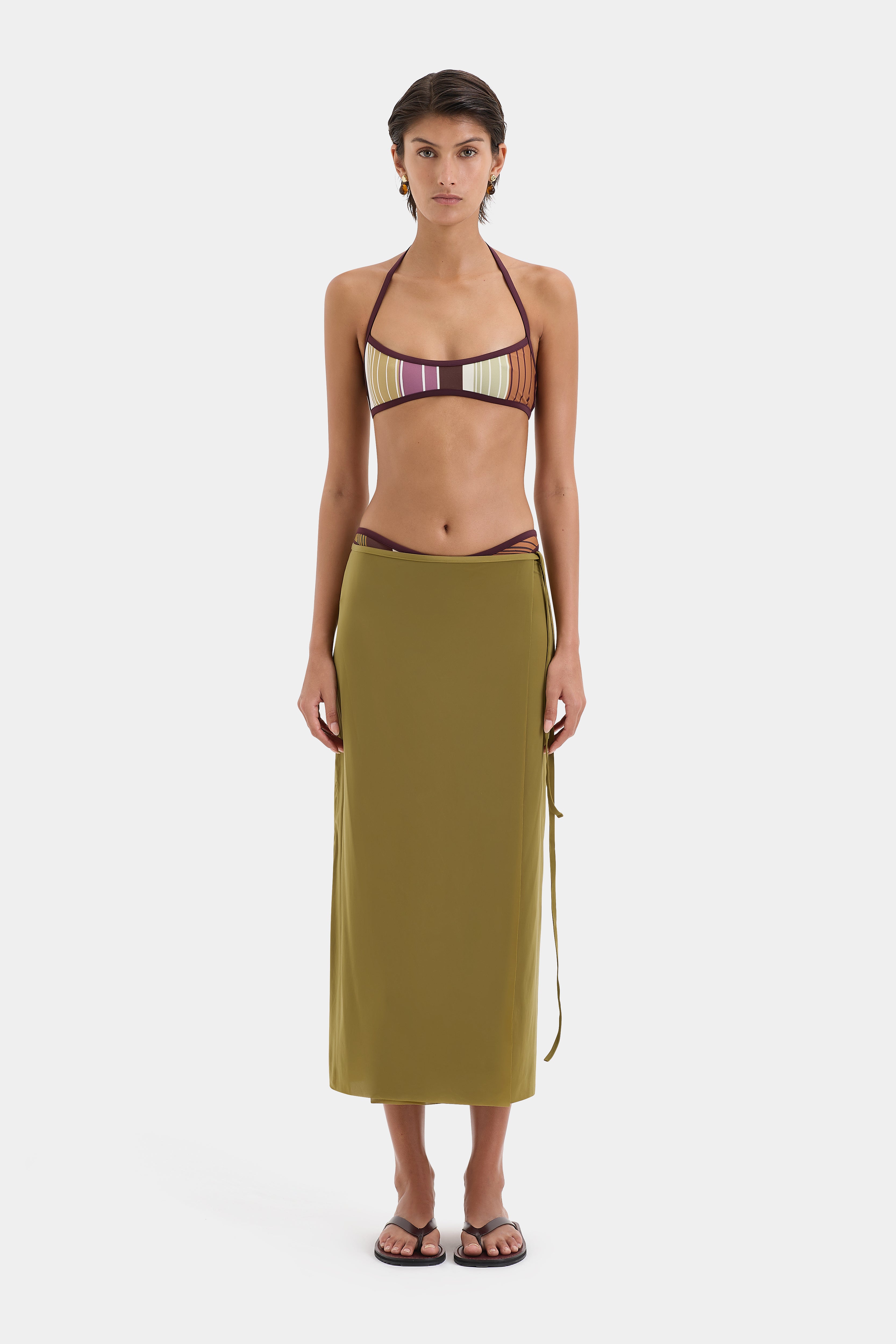 Fontana Halter Bandeau Top - Women's Sexy Strapless Bikini Swimwear for Beach & Pool Party | Summer Vacation Essential