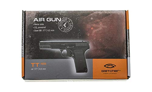Gletcher TT NBB .177 CO2 BB Air Pistol (Tokarev) - Realistic Airgun for Target Shooting & Training | Outdoor & Indoor Use