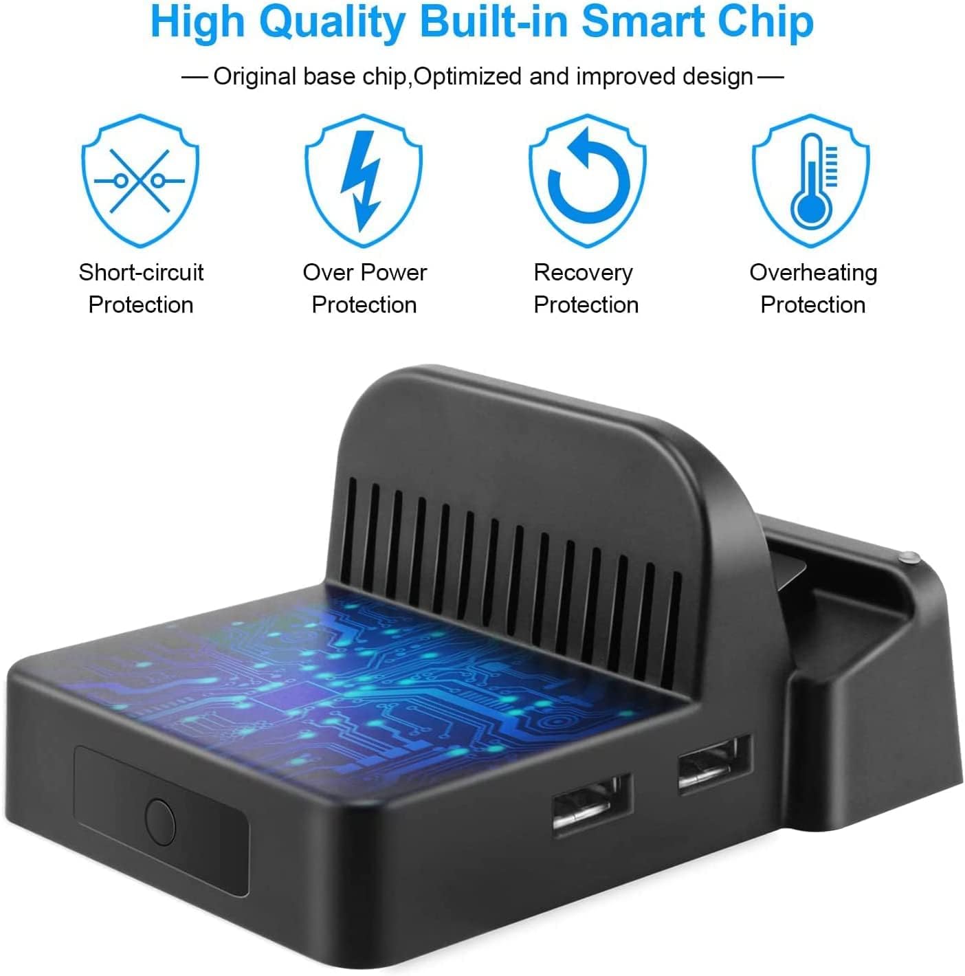 Portable Nintendo Switch Dock Station - 4K HDMI TV Docking with USB 3.0 & USB-C Charging Ports | Replacement for Official Switch Dock | Perfect for Travel, Home Gaming & Multiplayer Setups