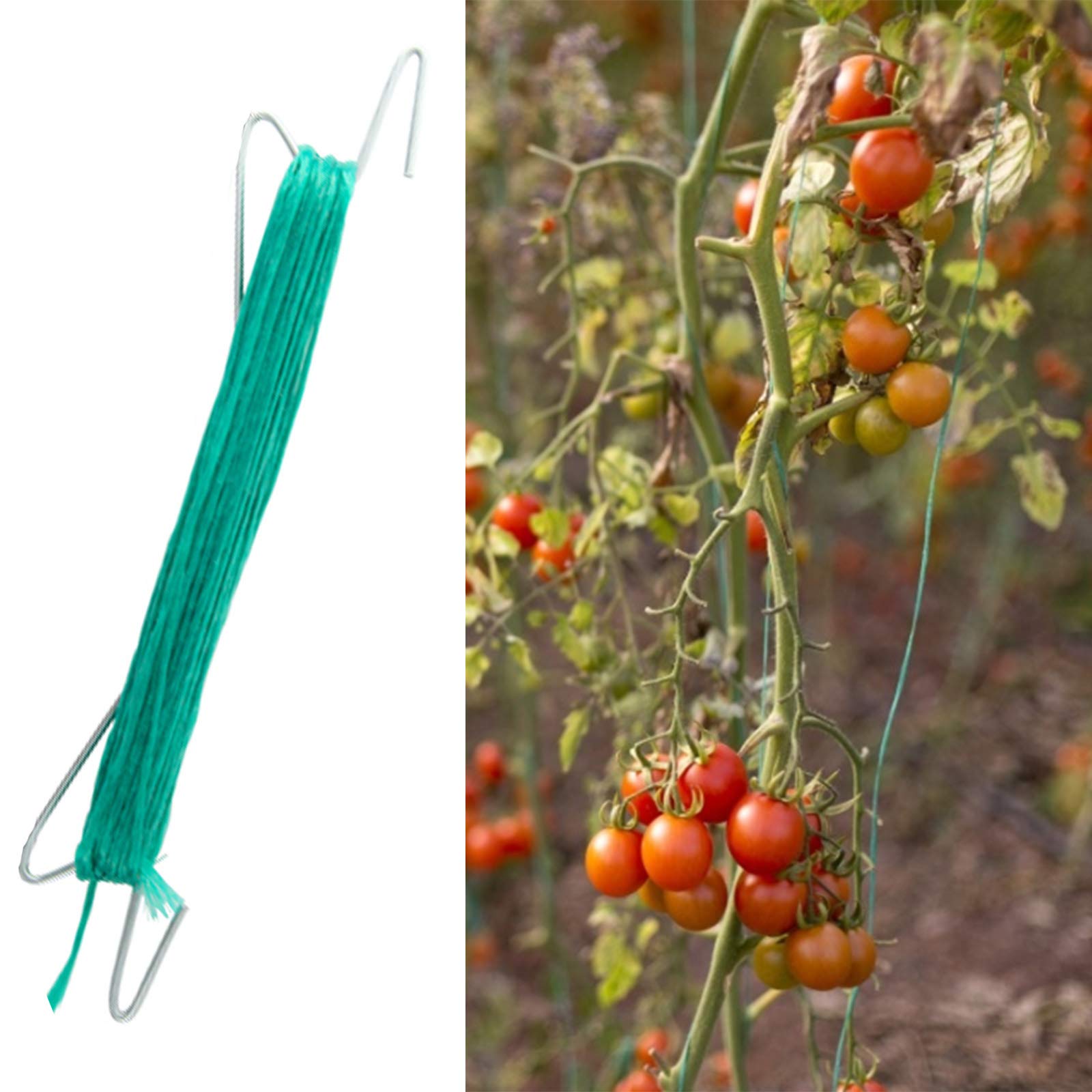 20Pcs Tomato Support Hooks - Heavy Duty Plant Climbing Hooks for Garden, Flowers & Vegetables | Durable J Hook Plant Holders for Tomato, Cucumber & Vine Support | Perfect for Home Gardening & Backyard Planting