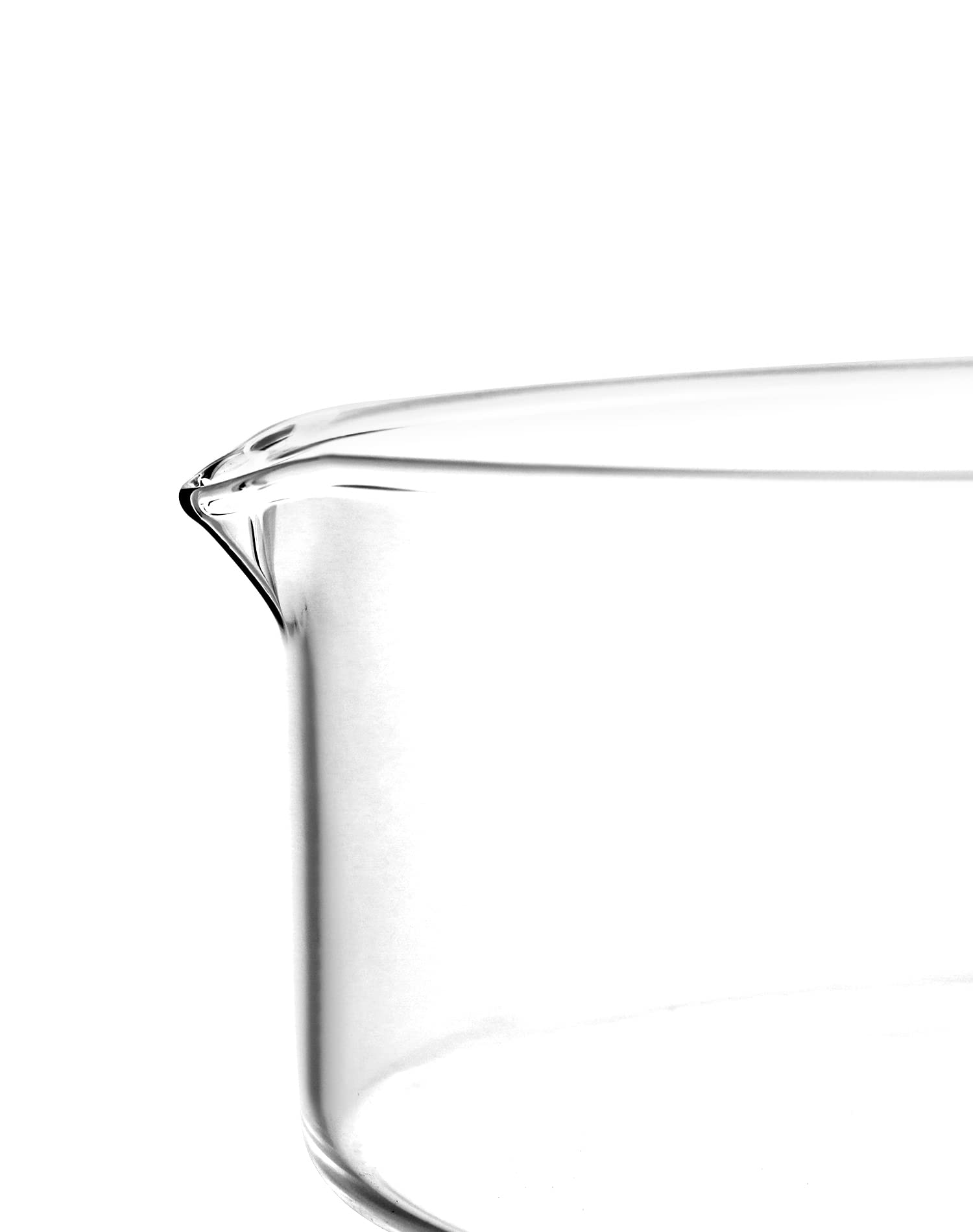 QWORK 1000ml Crystallizing Dishes, 2 Pack Heavy Duty Borosilicate 3.3 Glass Lab Dishes with Flat Bottom & Spout - Ideal for Chemistry Experiments, Science Classrooms, Kitchen Use & DIY Crafts