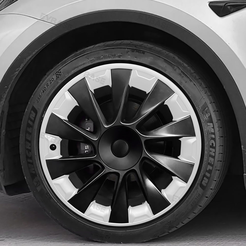 Tesla Model Y 20 Inch Induction Wheel Rim Protector - ABS All-in-One Mecha Style Rim Case | Perfect for Road Trips, City Driving & Off-Road Protection