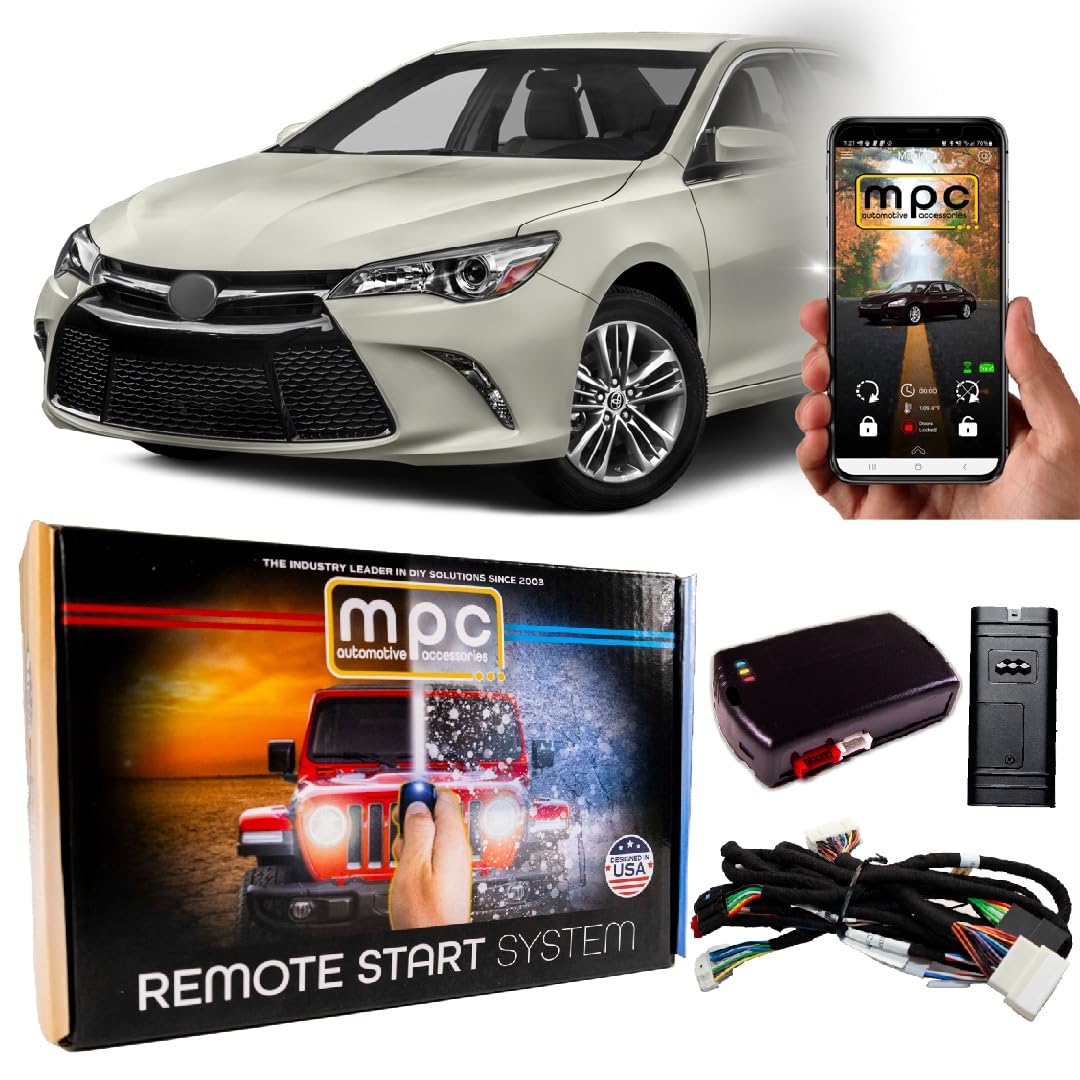 MPC Remote Start Kit for Toyota Camry 2012-2017 | Smartphone App Control | Plug & Play Installation | 3X Lock-to-Start Feature | US Tech Support | Perfect for Cold Mornings & Secure Remote Vehicle Access
