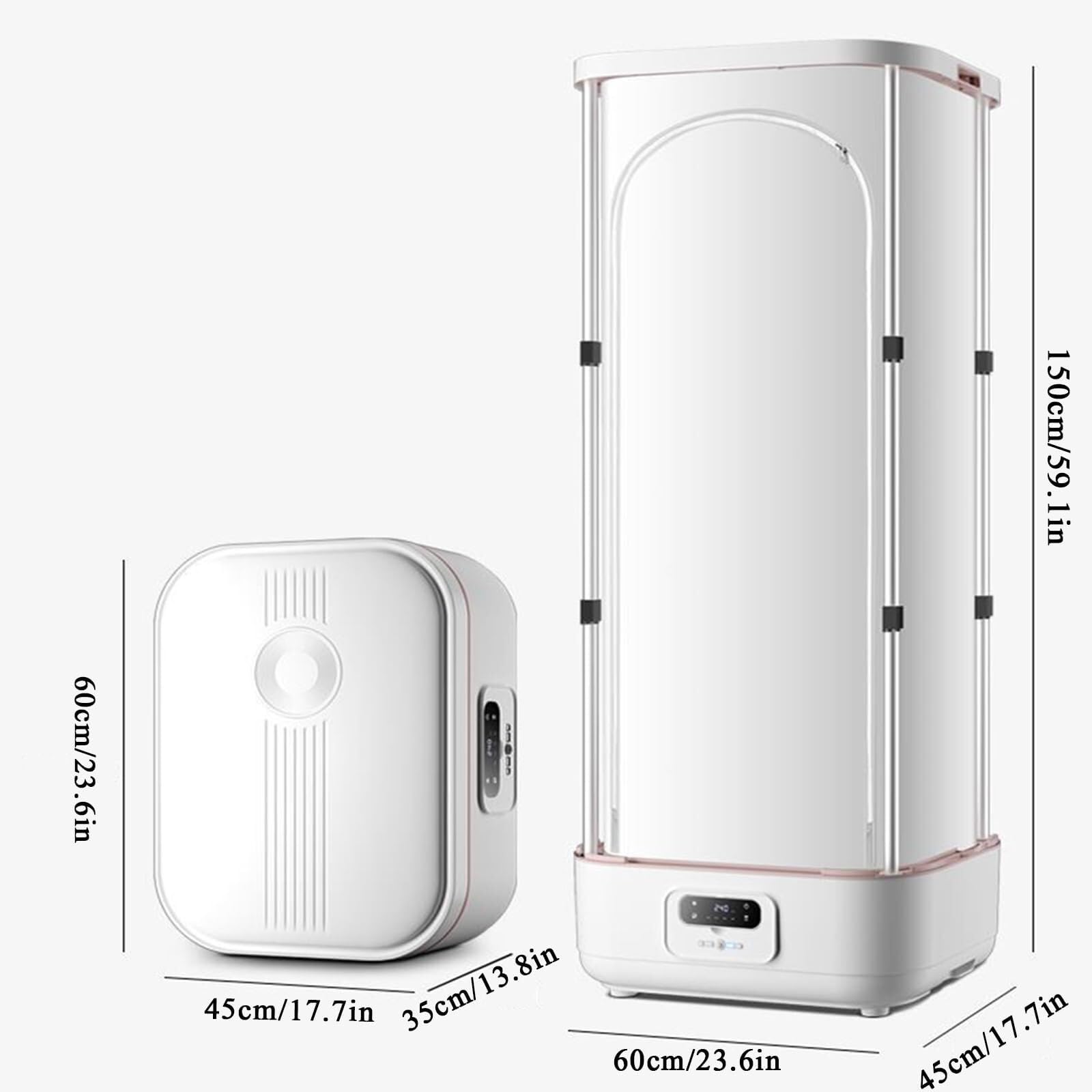 Portable Clothes Dryer Machine - Compact & Foldable Electric Dryer for Quick Drying, Automatic Steam Ironing - Perfect for Apartments, Dorms, Travel & Small Spaces Laundry Care