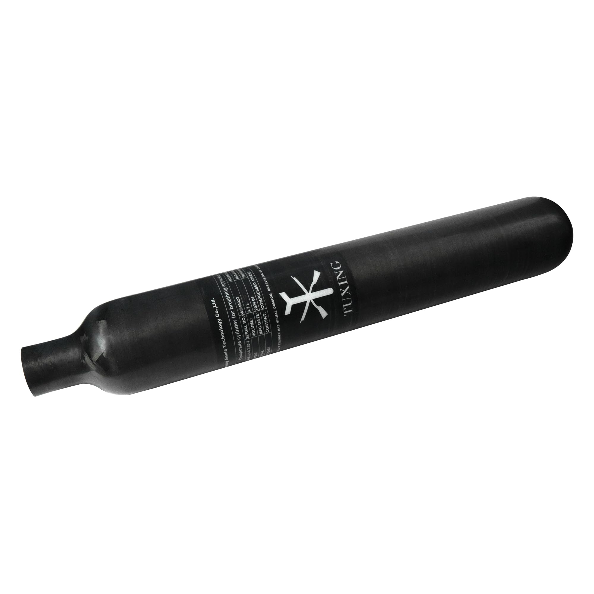 30Mpa 300Bar 4500Psi 0.7L 700cc Carbon Fiber HPA Tank - High Pressure Air Cylinder for PCP Air Rifles, Paintball Guns, Hunting | FX & Daystate Thread M18x1.5 | Perfect for Outdoor Sports & Tactical Shooting