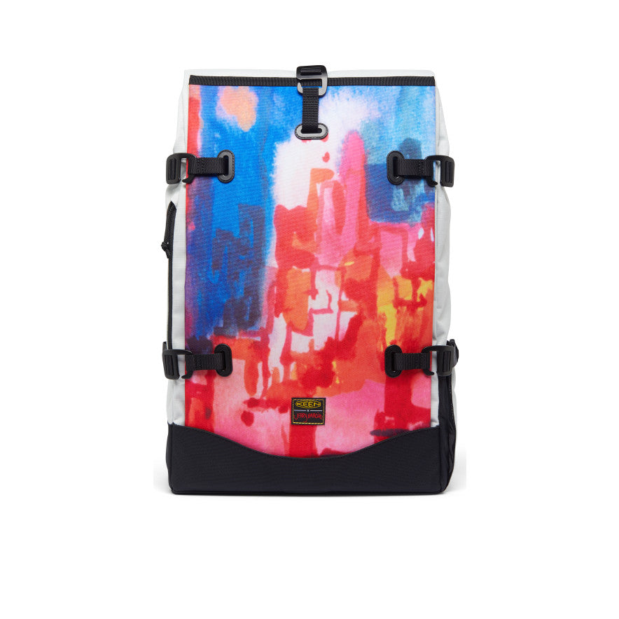 KEEN x Garcia Backpack - Stylish & Durable Hiking Daypack for Outdoor Adventures | Perfect for Camping, Travel & Urban Commute in New York at Night