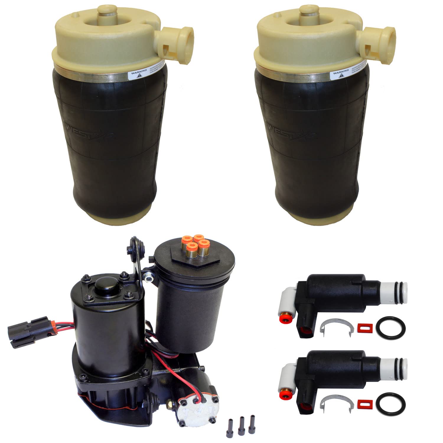 Westar KT-1101 Air Suspension System for Trucks & SUVs - Heavy Duty Air Ride Kit with Easy Installation - Perfect for Off-Roading, Towing & Smooth Ride Comfort