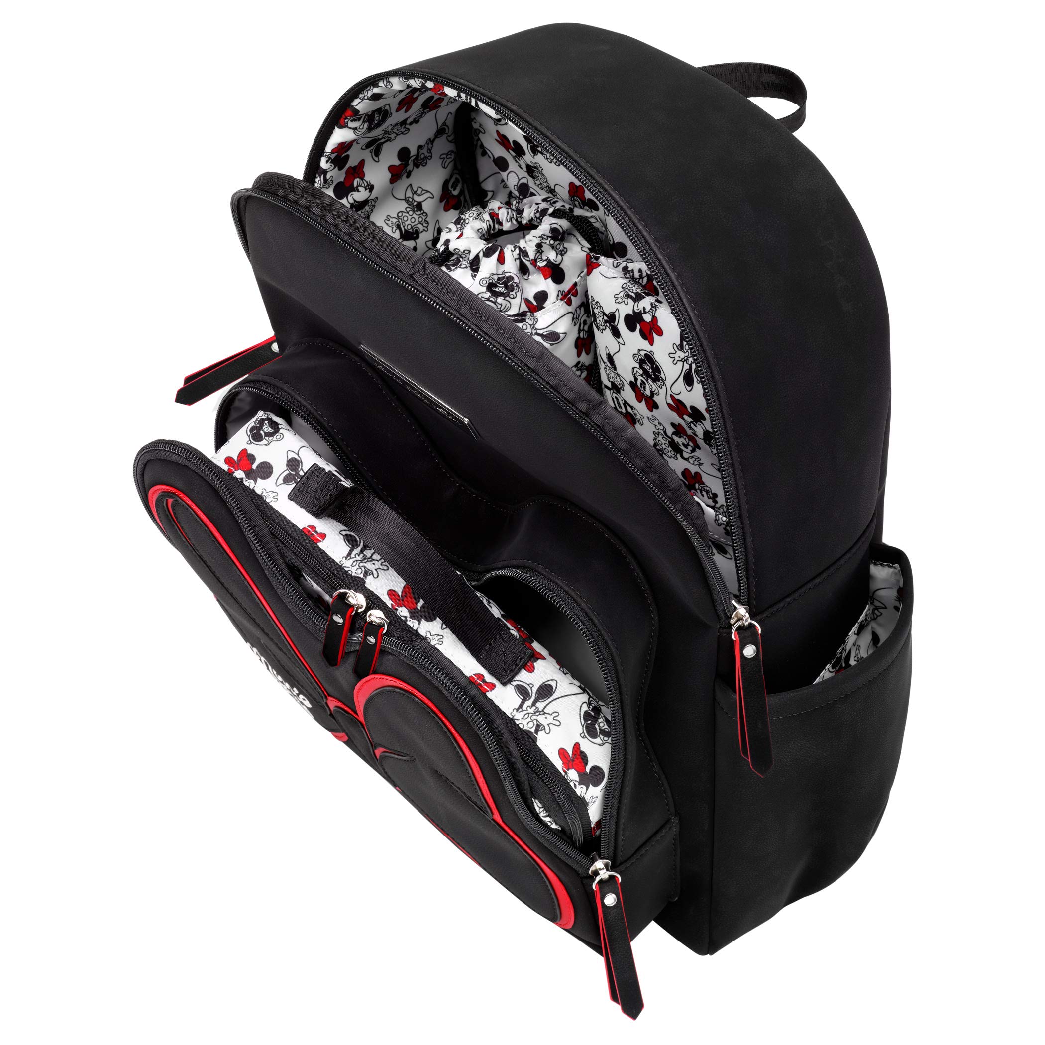 Petunia Pickle Bottom District Backpack - Signature Minnie Print Diaper Bag for Women, Stylish Baby Carrier with Multiple Pockets | Perfect for Moms, Travel, Daycare & Everyday Use
