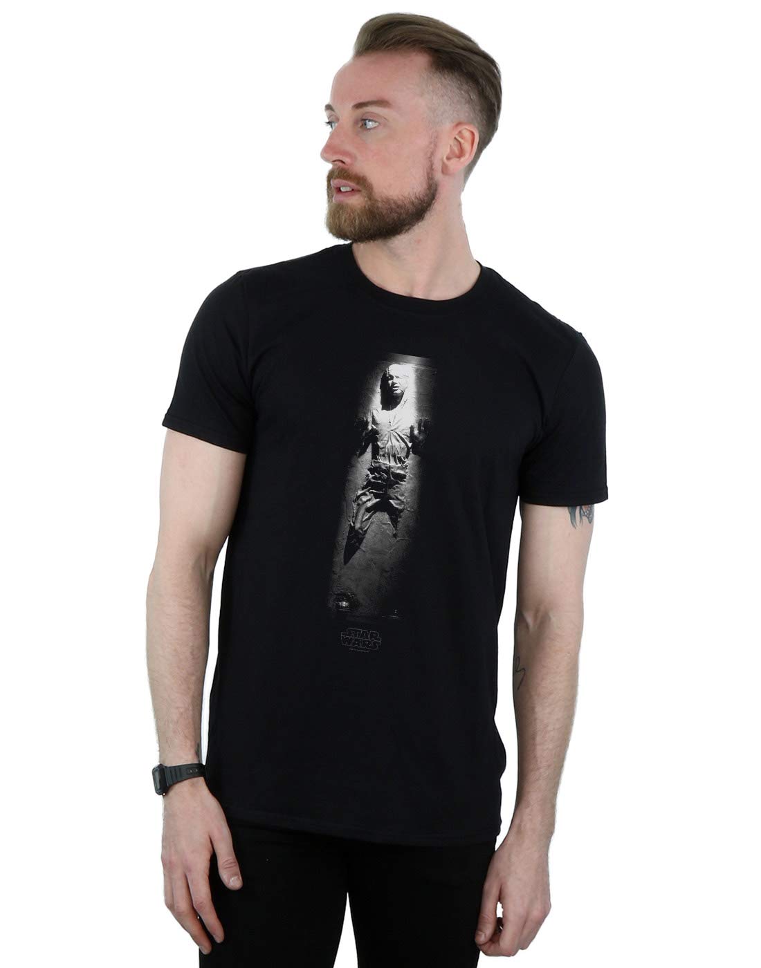 Star Wars Han Solo Carbonite Graphic T-Shirt for Men - Black XXXX-Large | Officially Licensed SW Merchandise | Perfect for Cosplay, Conventions & Everyday Wear
