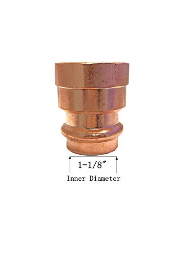 1 Inch Press Copper Female Adapter - Press x FIP - 1'' Copper Pipe Fitting for Plumbing Supply - Perfect for Water Supply Lines, HVAC Systems & Industrial Piping