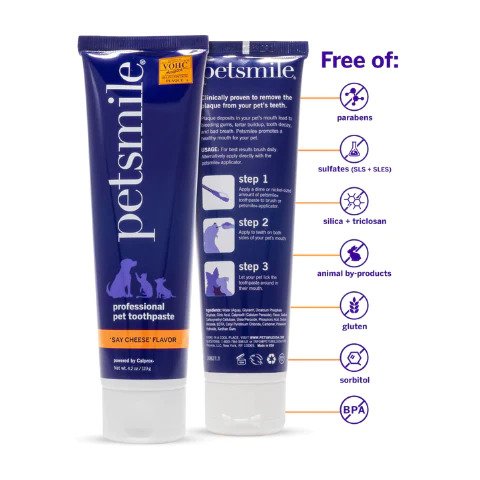 Say Cheese Dog & Cat Toothpaste - Natural Dental Care for Pets | Freshens Breath & Prevents Plaque | Perfect for Daily Oral Hygiene at Home