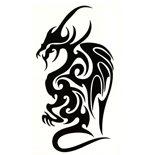 Waterproof Temporary Tattoos for Men - Long Lasting Fake Body Tattoo Stickers - Perfect for Parties, Halloween & Costume Events