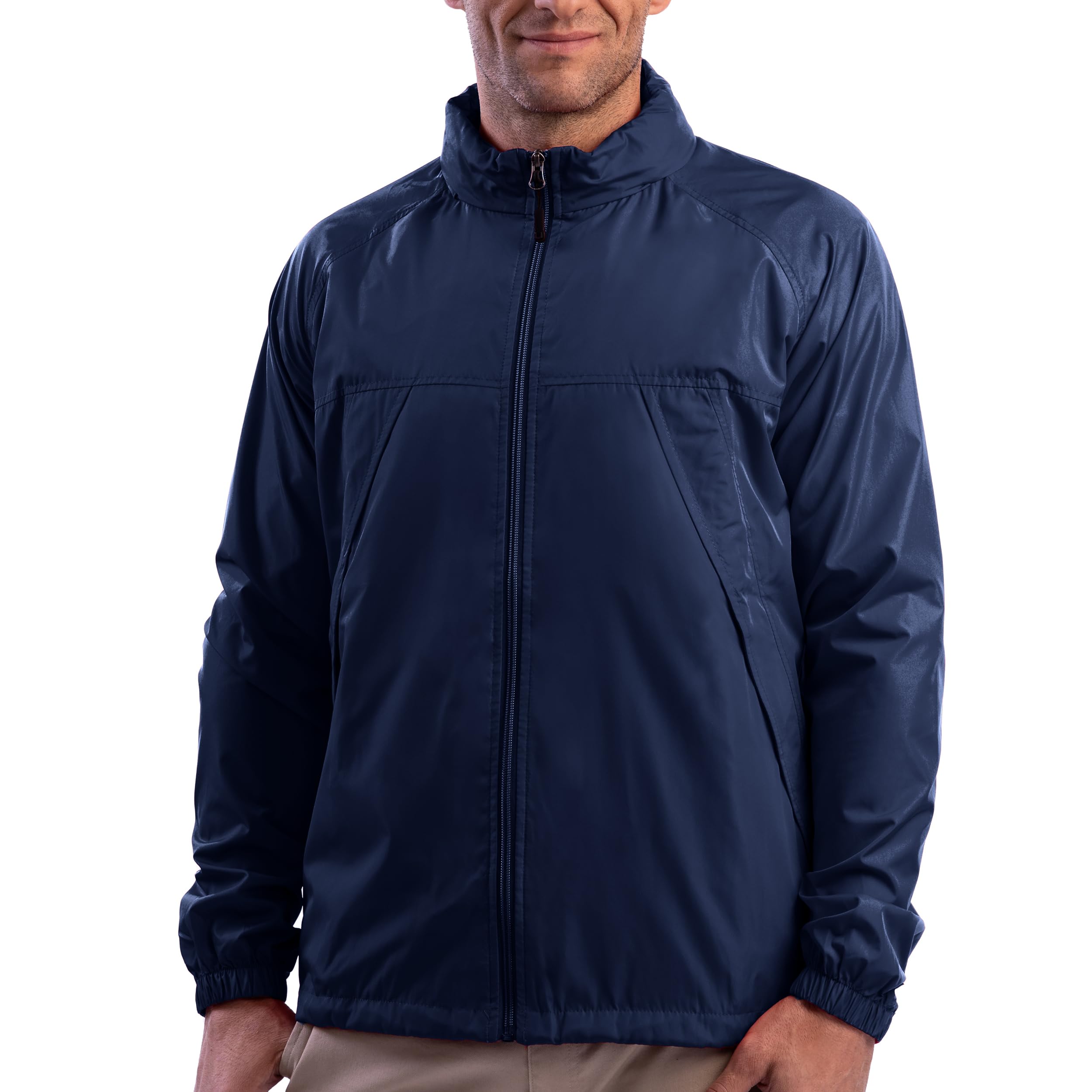 SCOTTeVEST Men's Pack Windbreaker Jacket with 19 Hidden Pockets - Lightweight Water Repellent Travel Jacket for Hiking, Commuting & Outdoor Activities