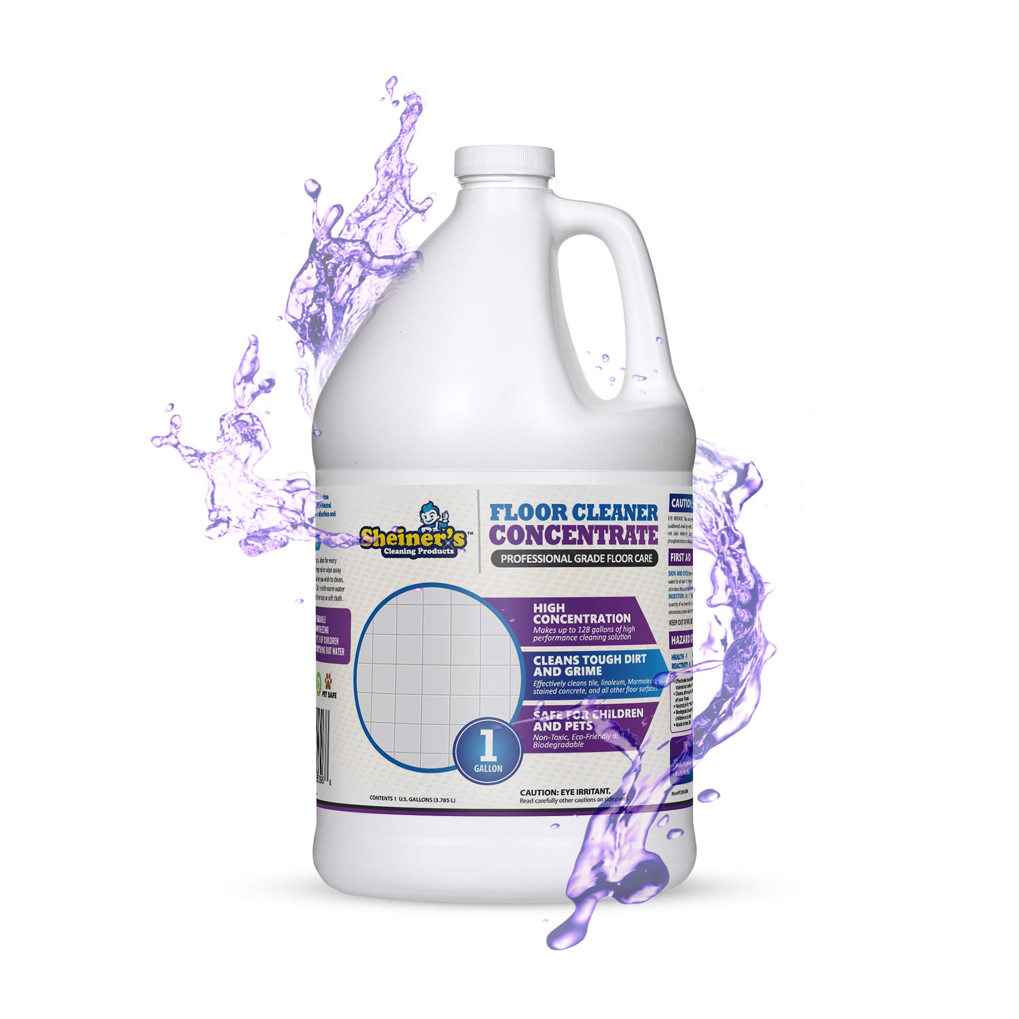 Sheiner's All-Purpose Cleaner Concentrate - Multi-Surface Floor Cleaner for Home, Office & Kitchen | 1 Gallon Concentrated Cleaning Solution | Safe for Tile, Wood, Vinyl & Laminate Floors | Great for Daily Cleaning, Spills & Deep Cleaning Tasks
