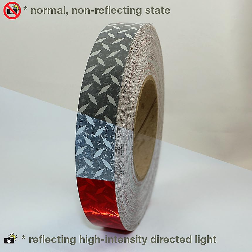 Reflexite REF-DOT/C66DI1550 V52 Diamond Plate Microprismatic Reflective Tape - 1.5