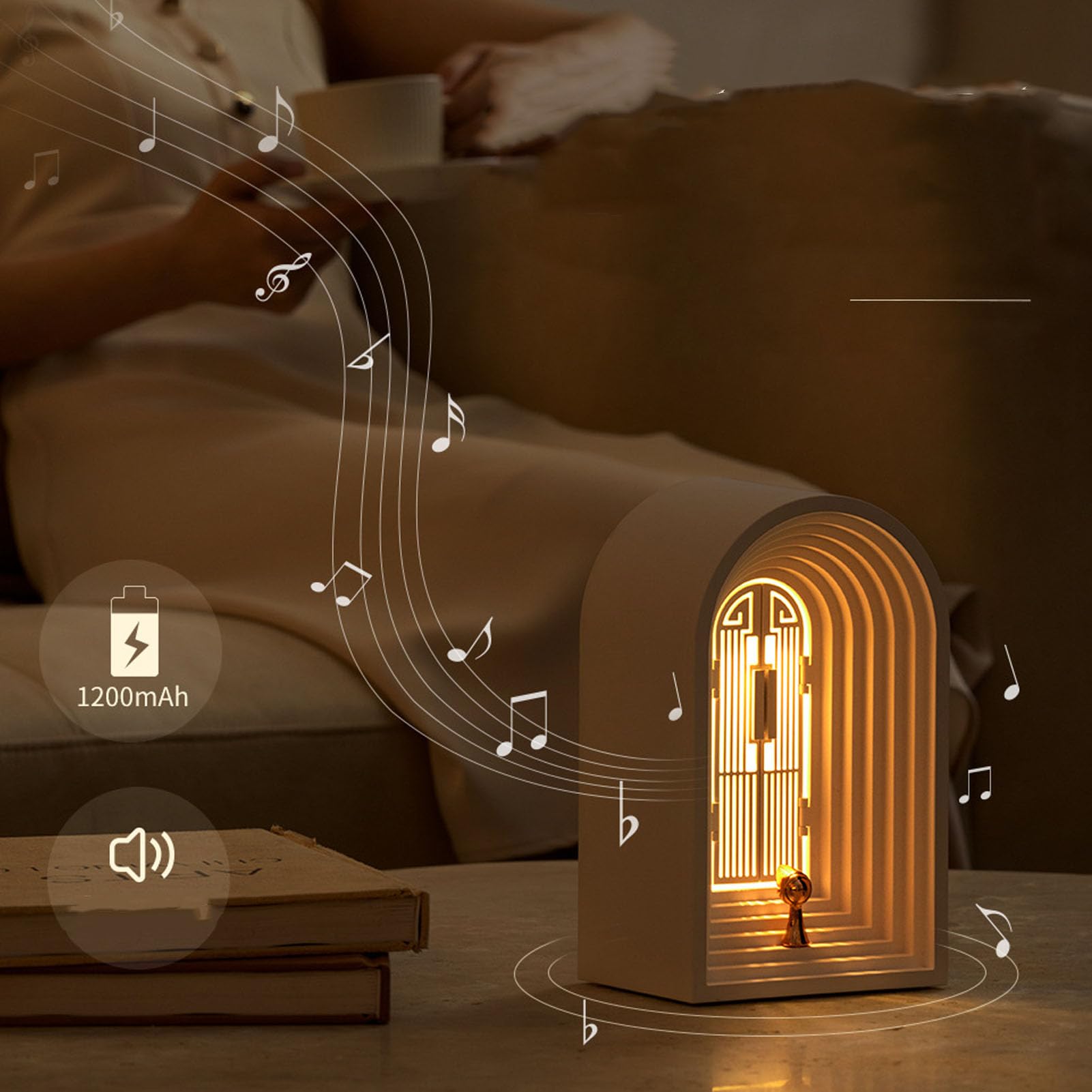 Eye Protection Night Light with Music - Soft LED Bedside Lamp for Kids & Adults, Perfect for Bedroom, Nursery, and Relaxation